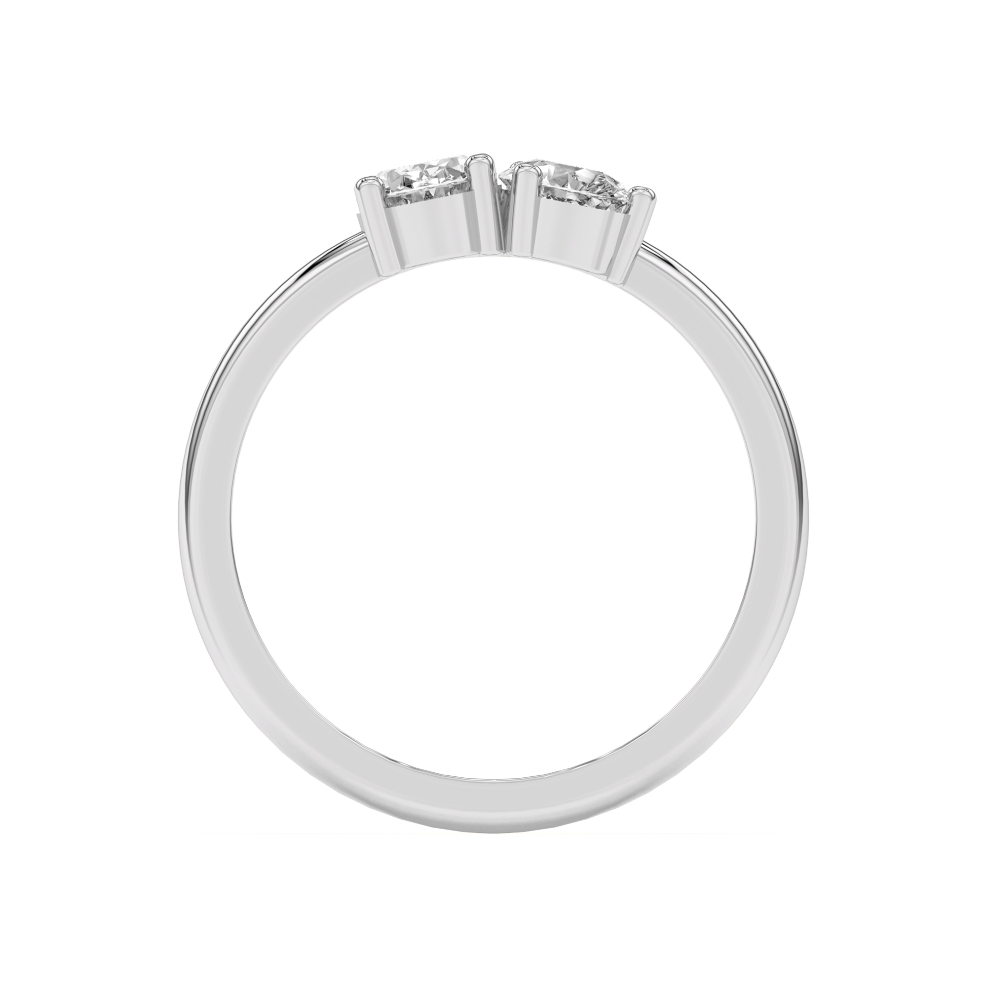 Toi et Moi Oval and Pear Lab Ring (1.00 ct. tw.)