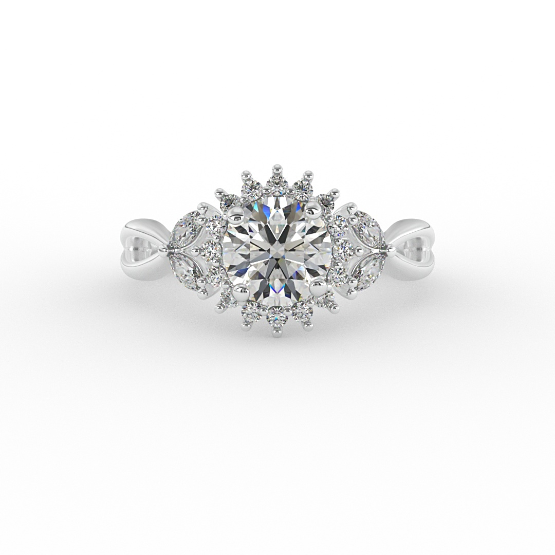 Laura Halo Engagement Ring