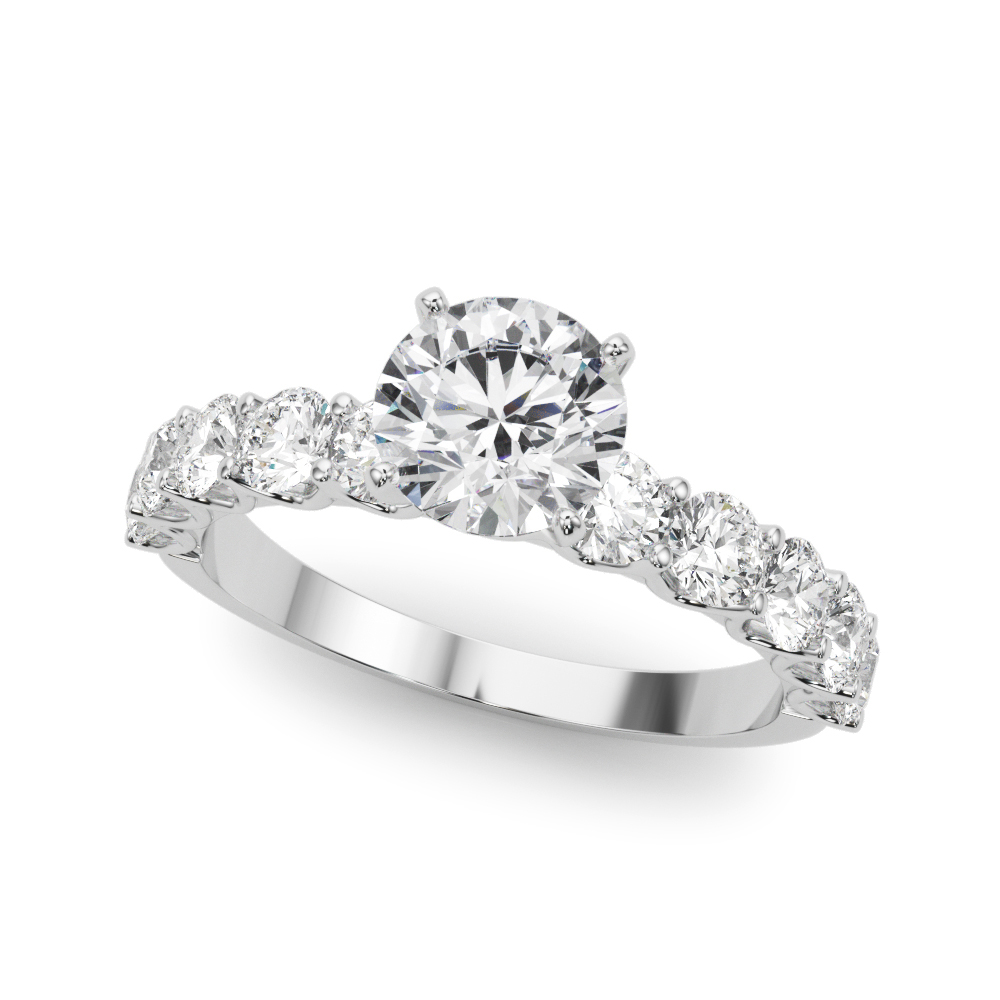 Kinsey Shared Prong Diamond Engagement Ring