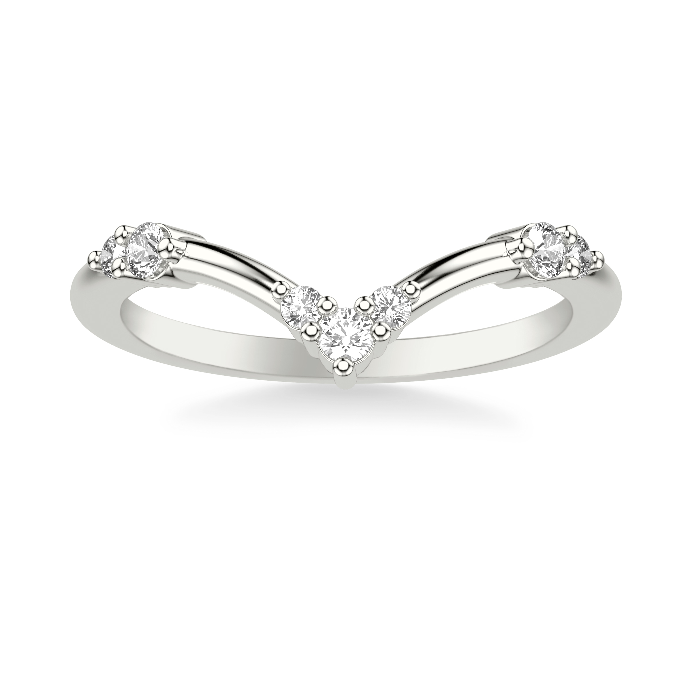 Shiloh Diamond Accent Chevron Band