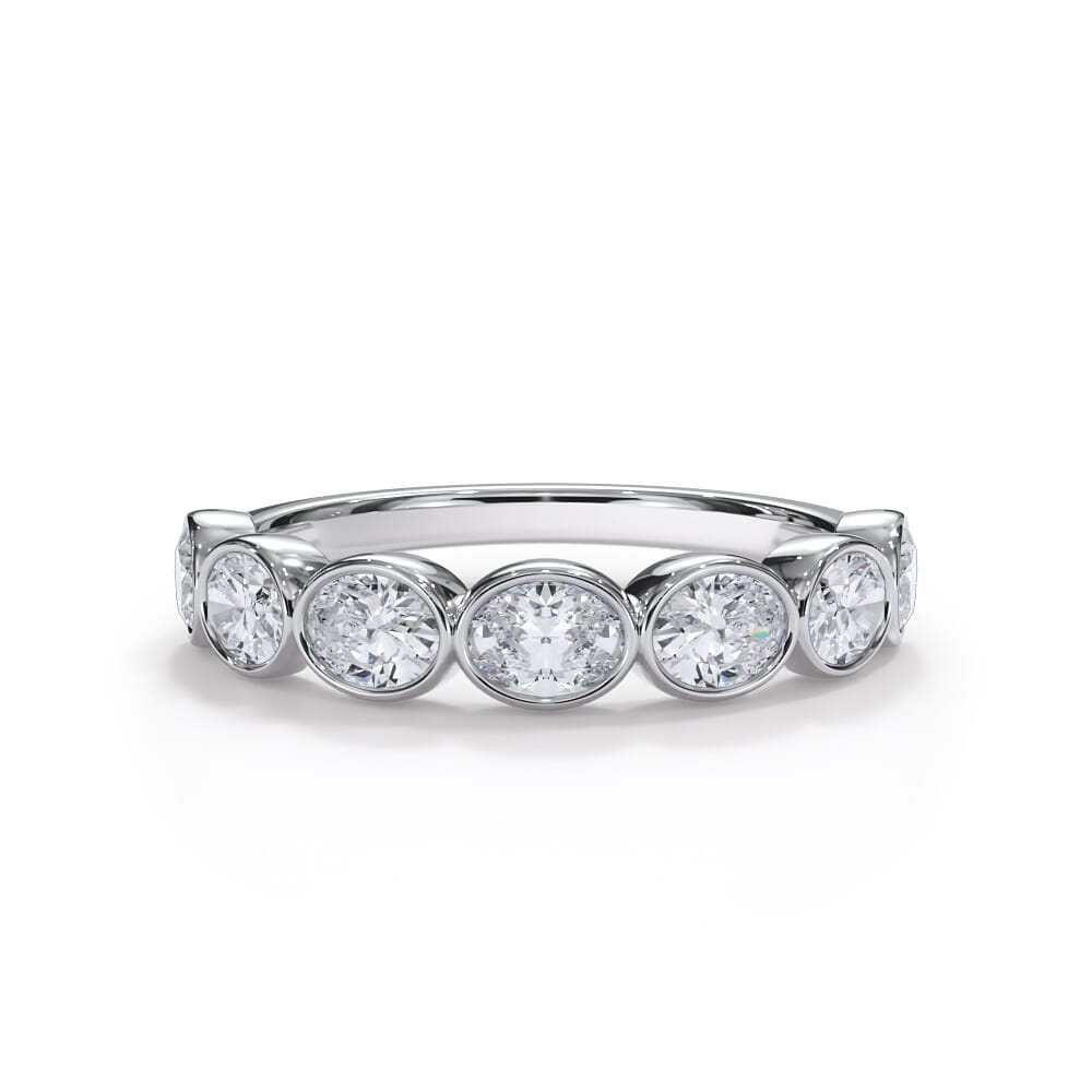 Bellora Oval Diamond Bezel Band