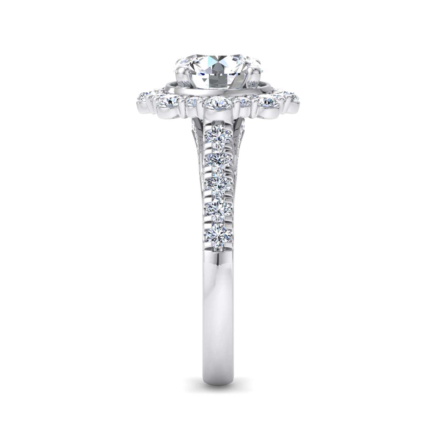 Angelina Halo Engagement Ring