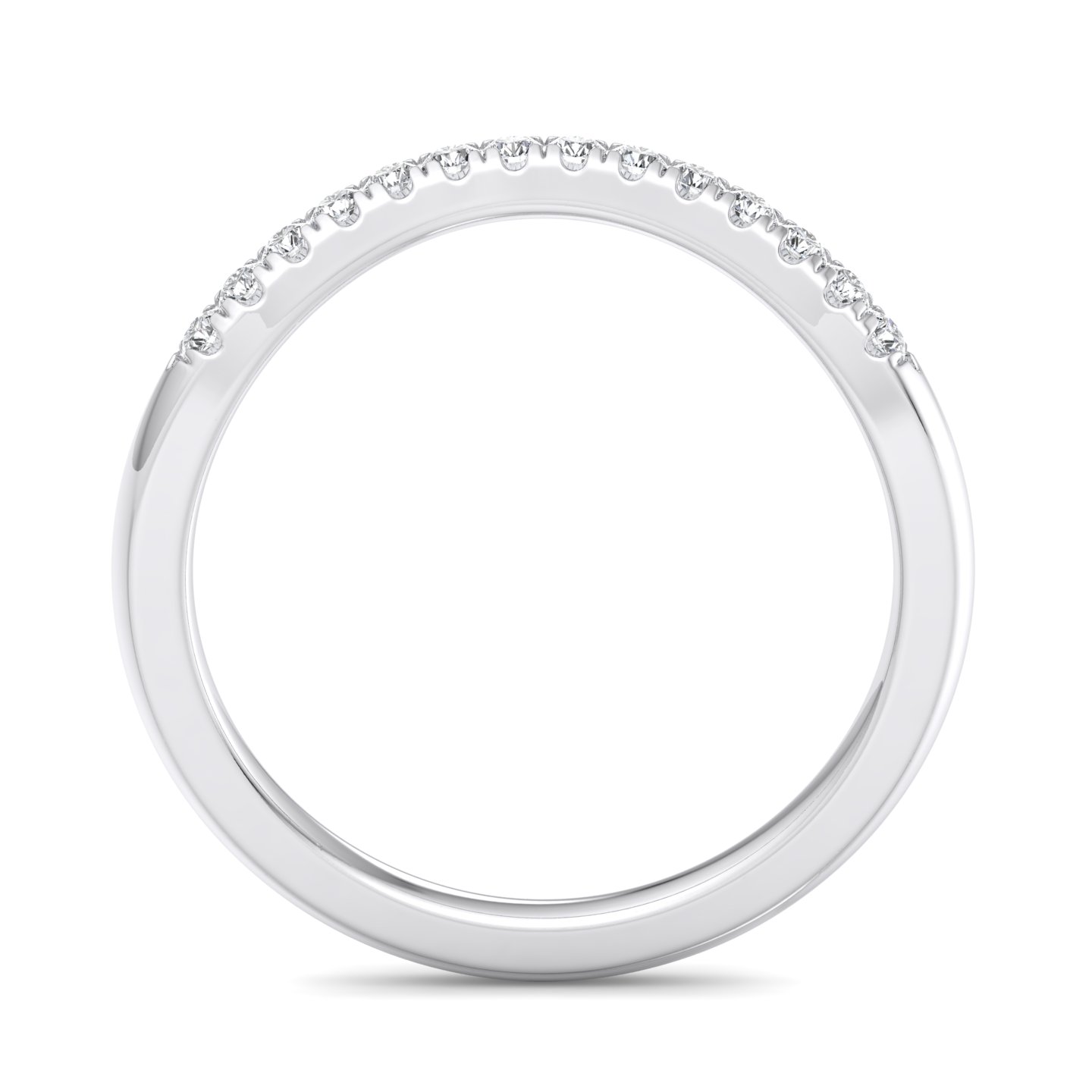Sasha Curved Pave Band