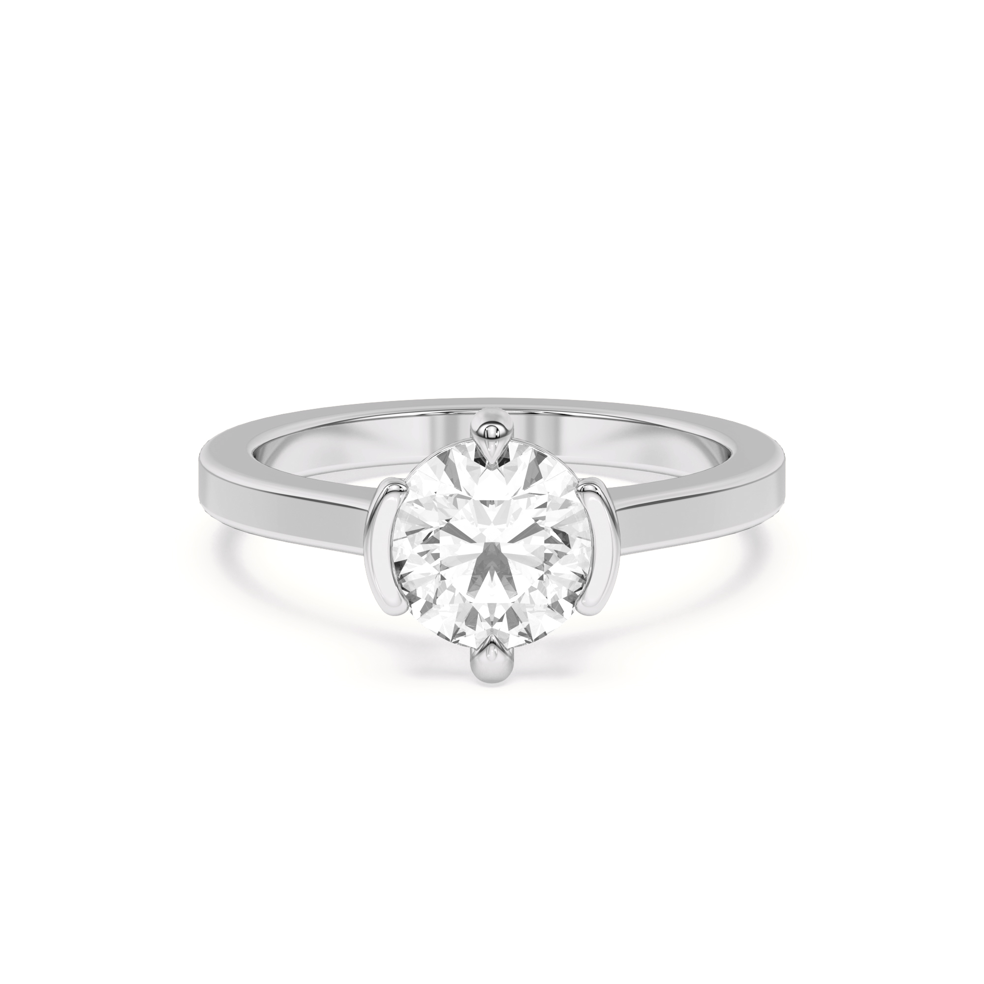 Prisma Mixed Prong Engagement Ring