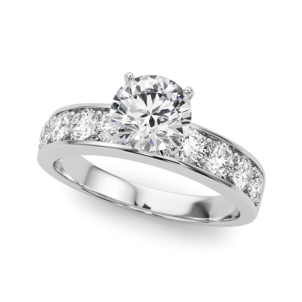 Jelena Channel Diamond Engagement Ring
