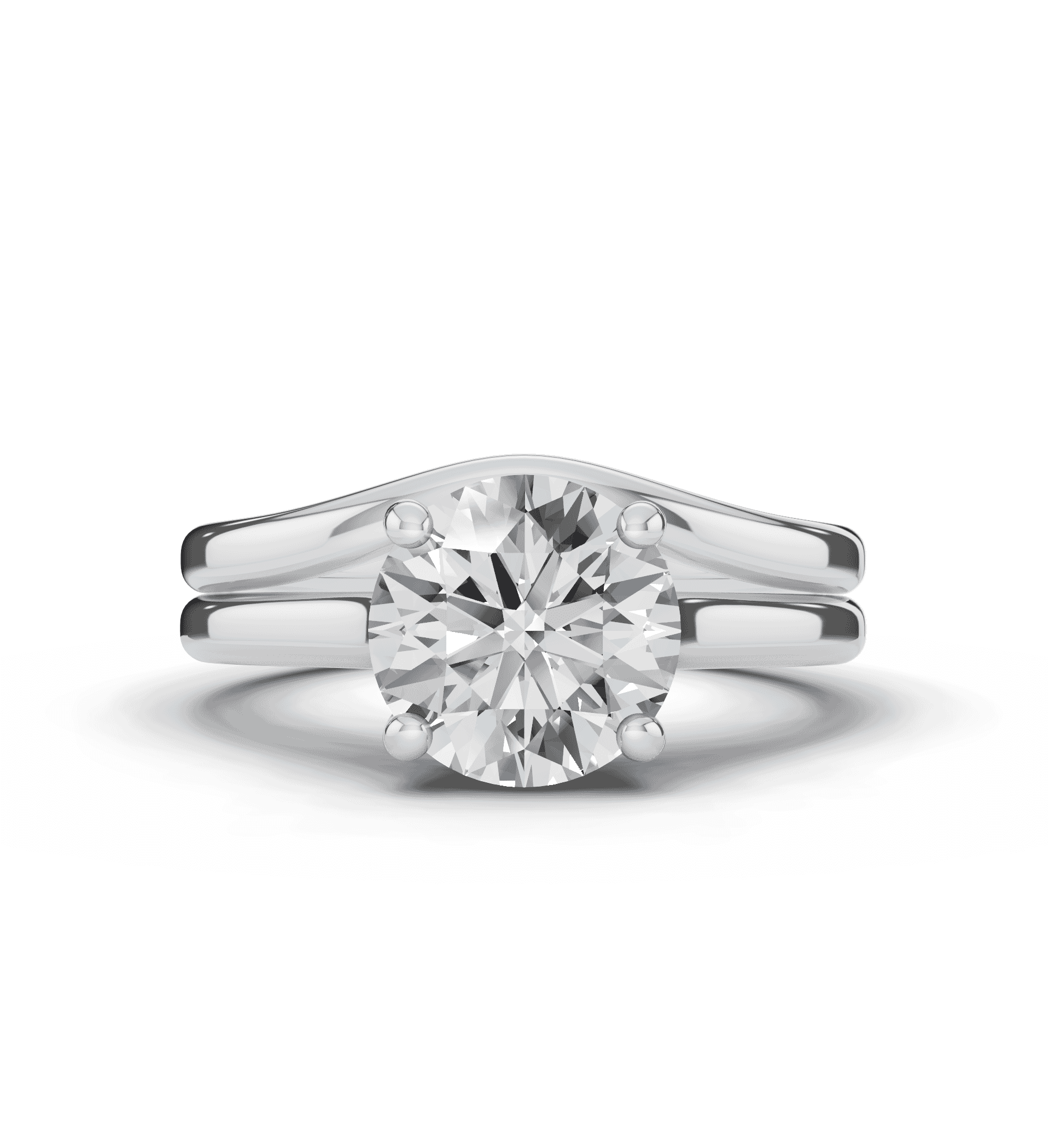 Tradition Cathedral Trellis Solitaire Engagement Ring (1.8mm)