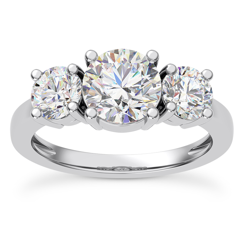 Tre Three-Stone Diamond Engagement Ring (1.00ct. tw.)