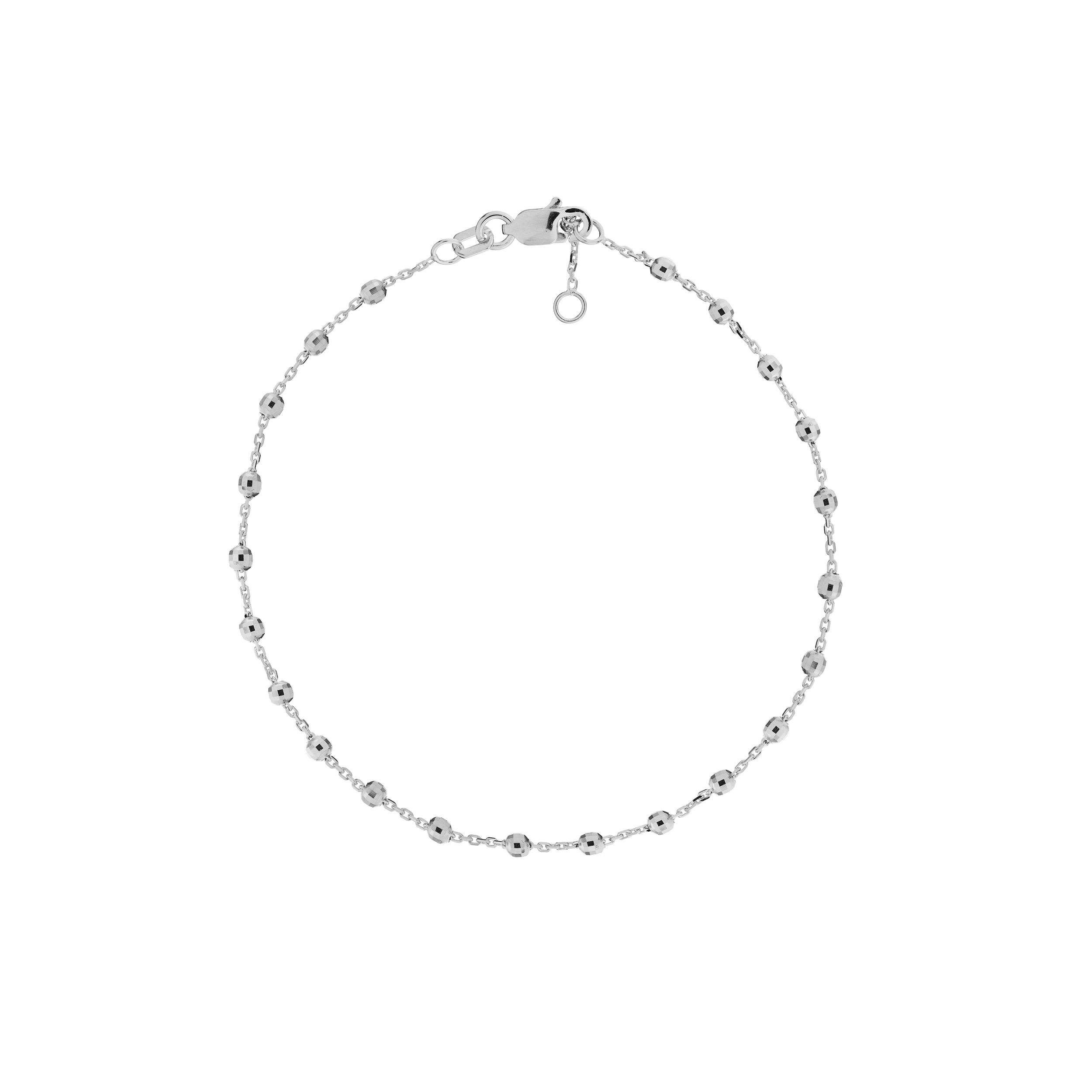 Faceted Bead Station Bracelet