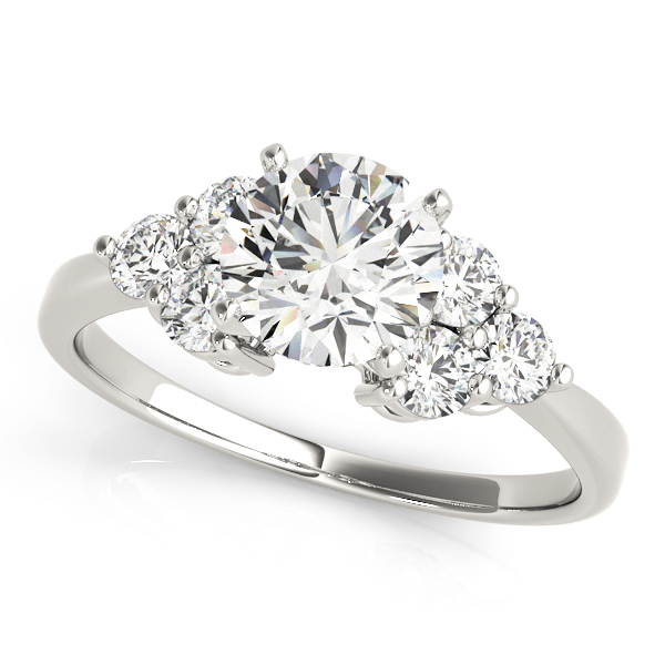 Liesel Diamond Cluster Engagement Ring
