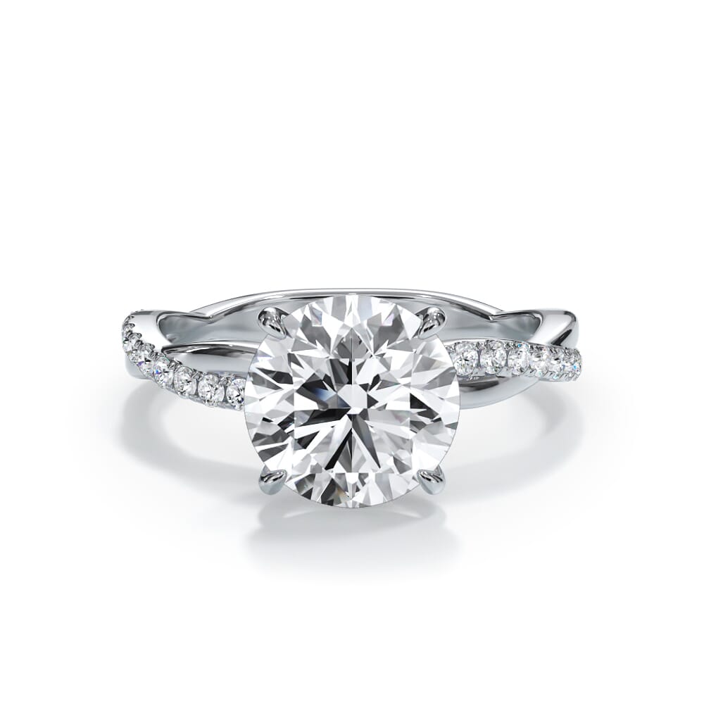 Bellora Pave Twist Engagement Ring