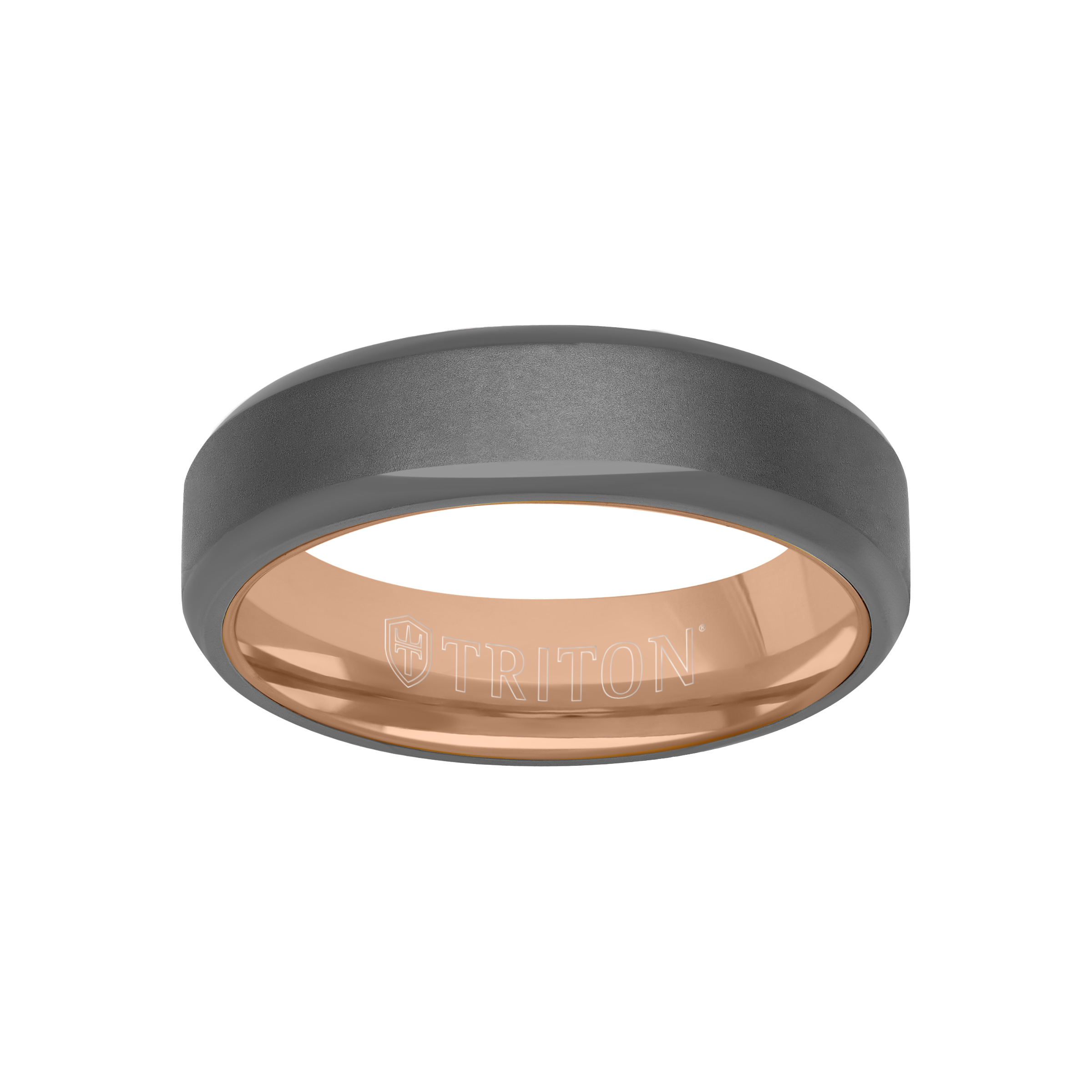 Polished Edge Matte Tantalum Band (6mm)