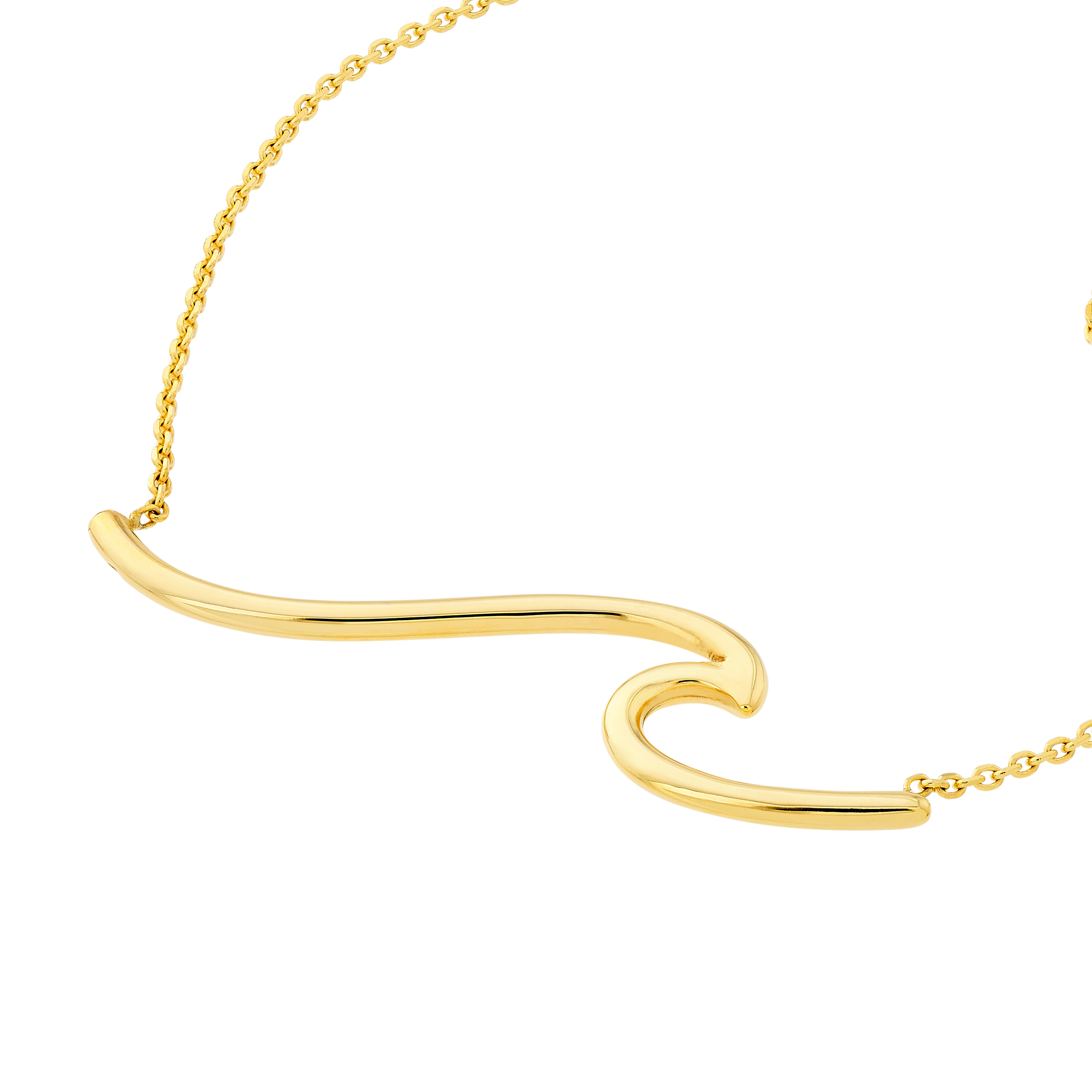 Wave Gold Necklace