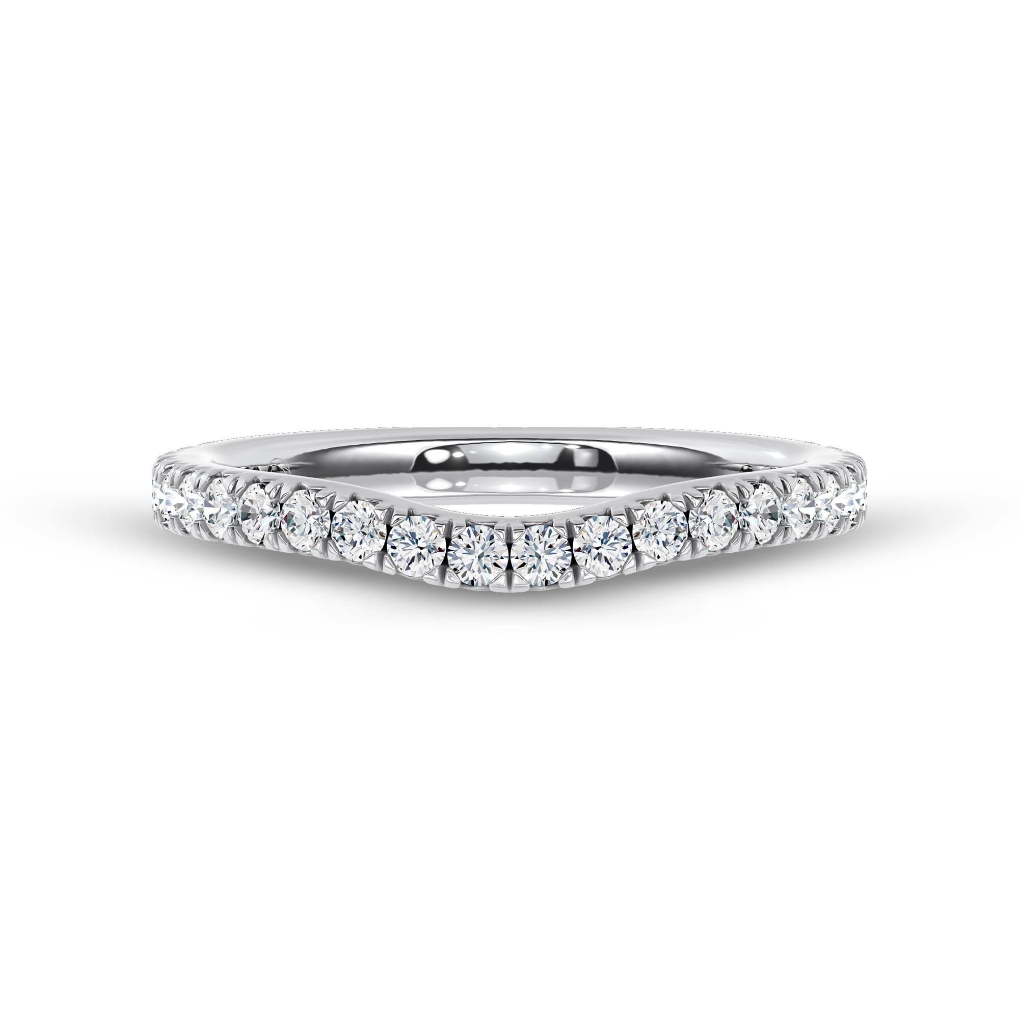 Gilded Glow Contoured Pave Band by Christian Siriano