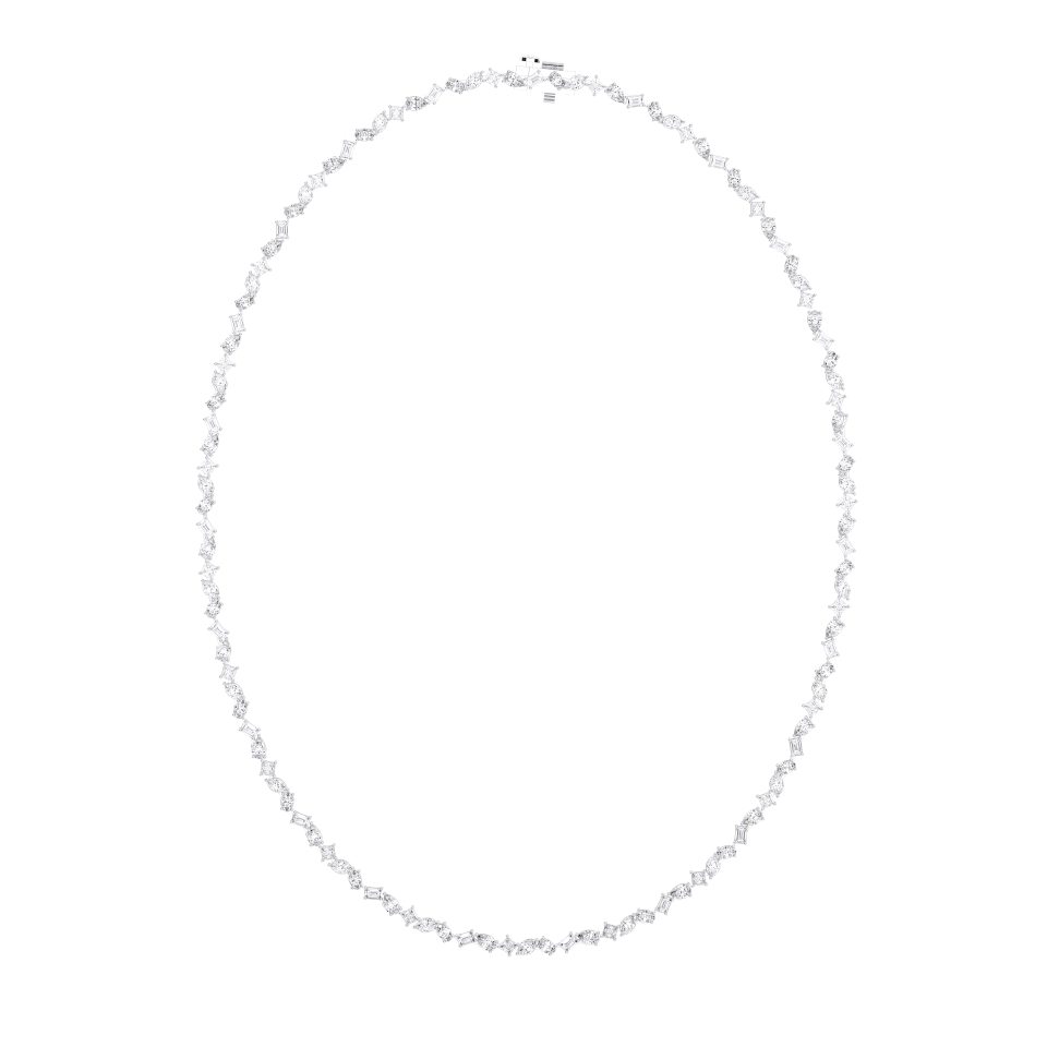 Zina Mixed Shape Lab Diamond Necklace