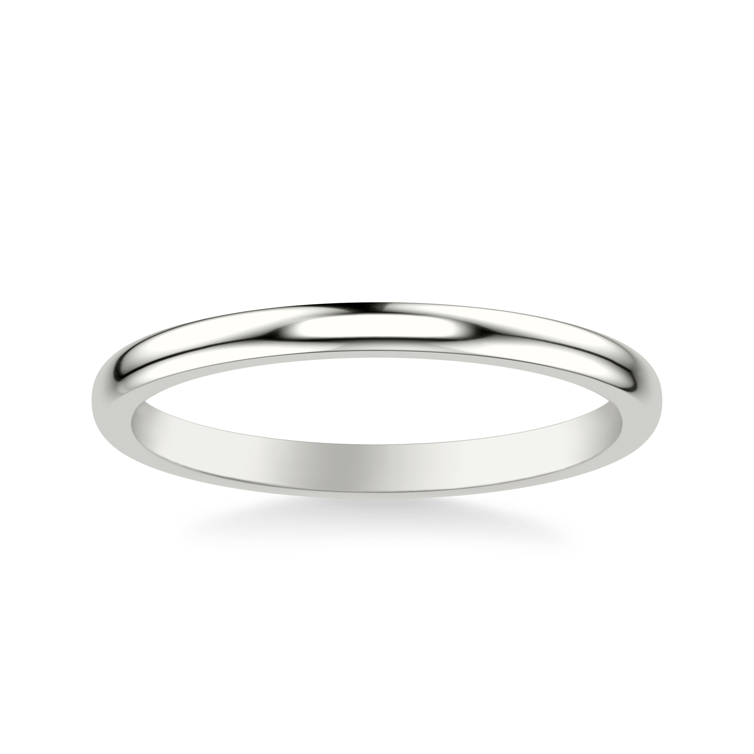 Jacie High Polished Wedding Band
