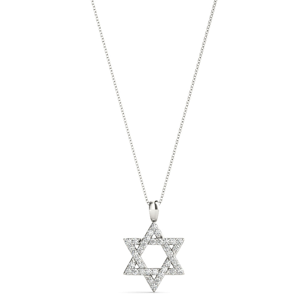 Star of David Lab Diamond Necklace