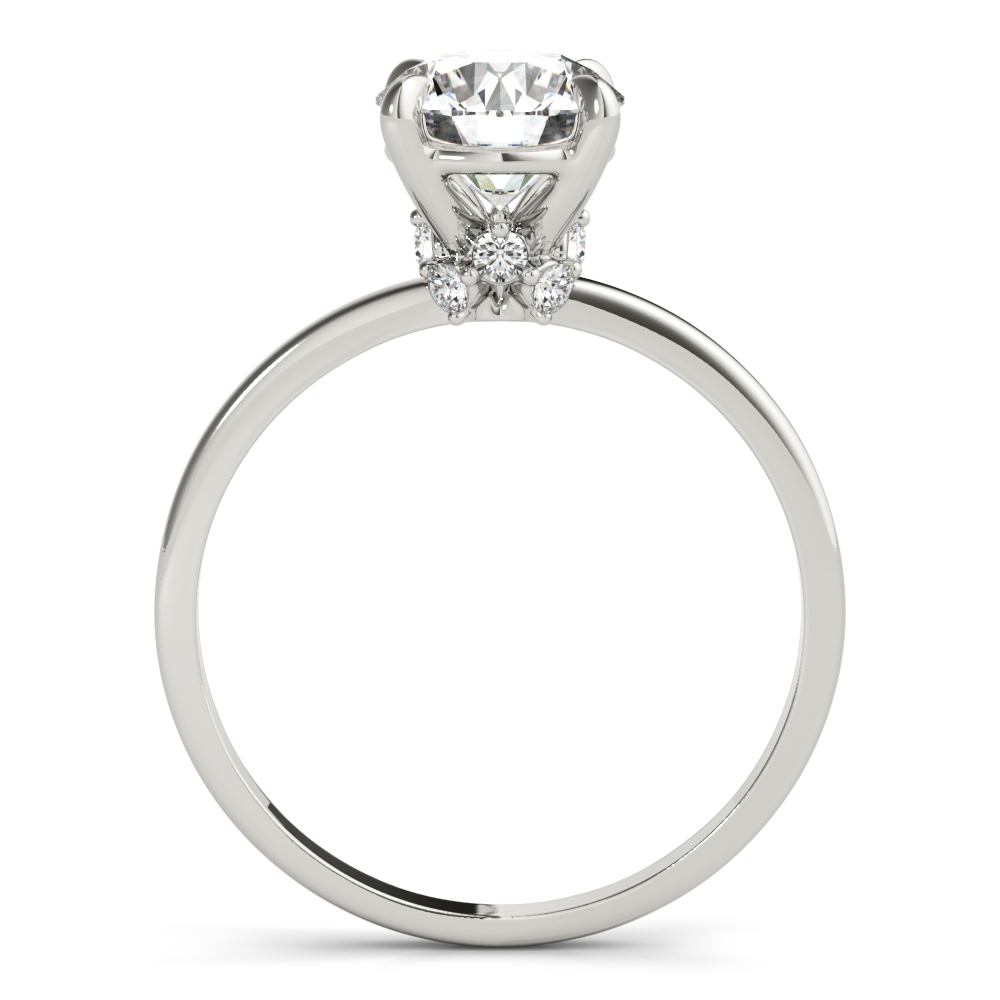 Flora Hidden Halo Engagement Ring