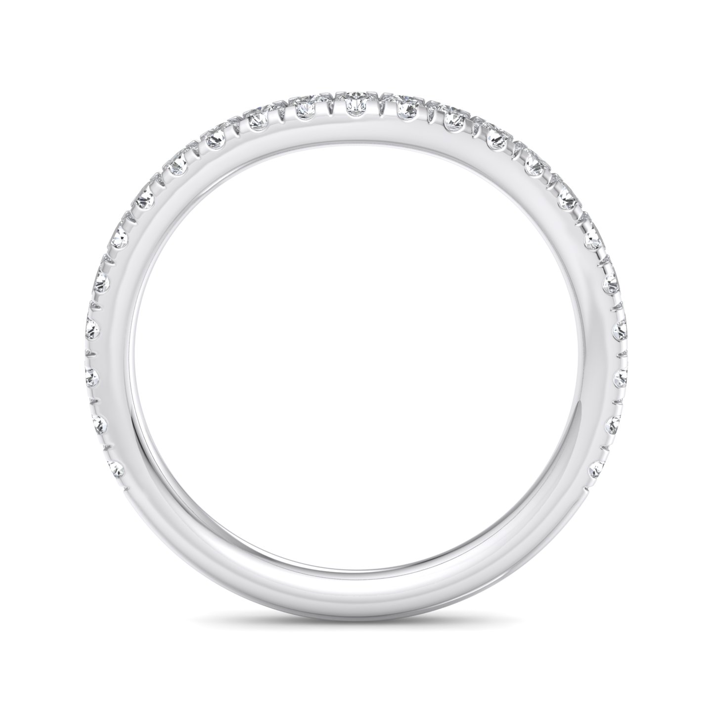 Lylah Curved Pave Band