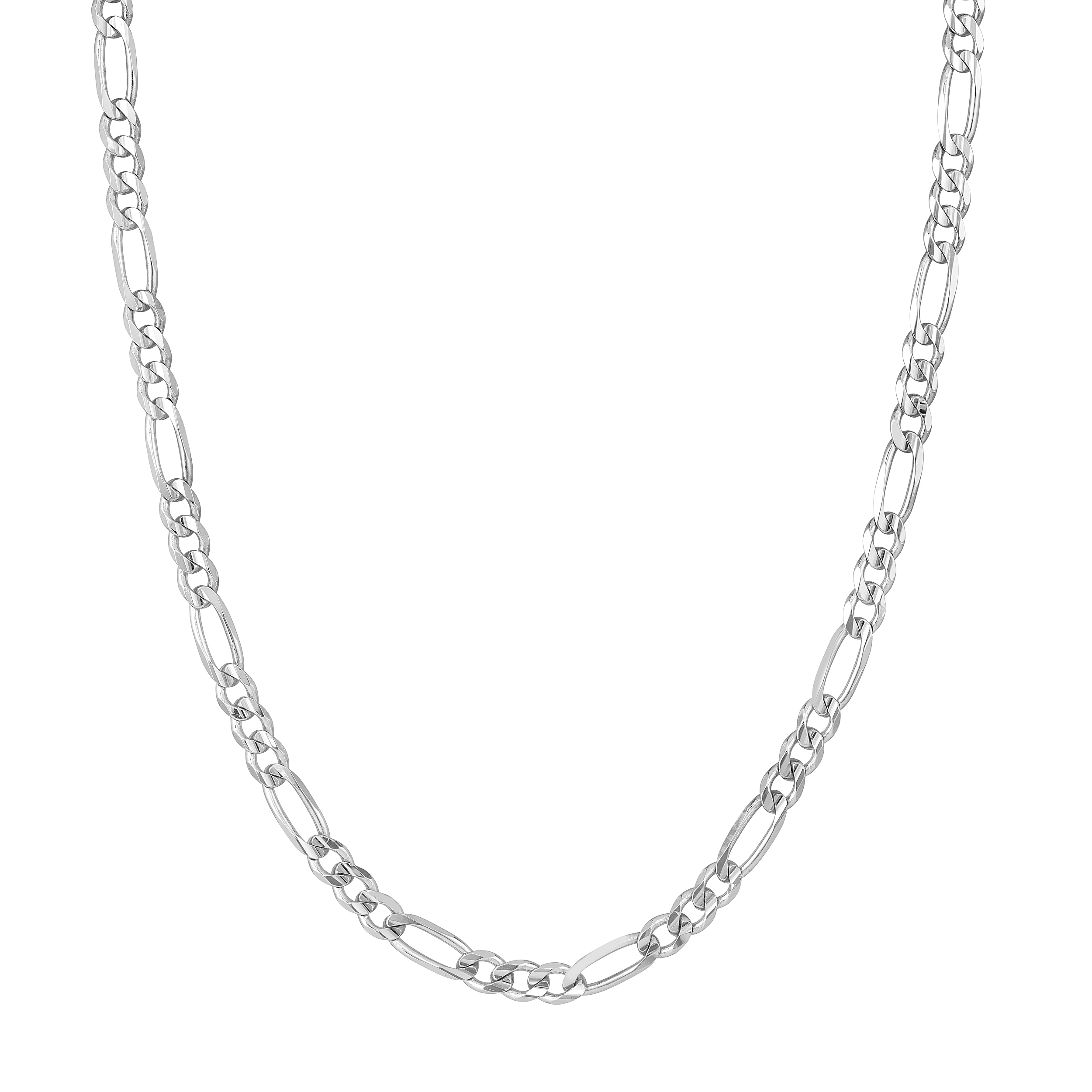 Concave Figaro Silver Necklace (5.8mm, 22")