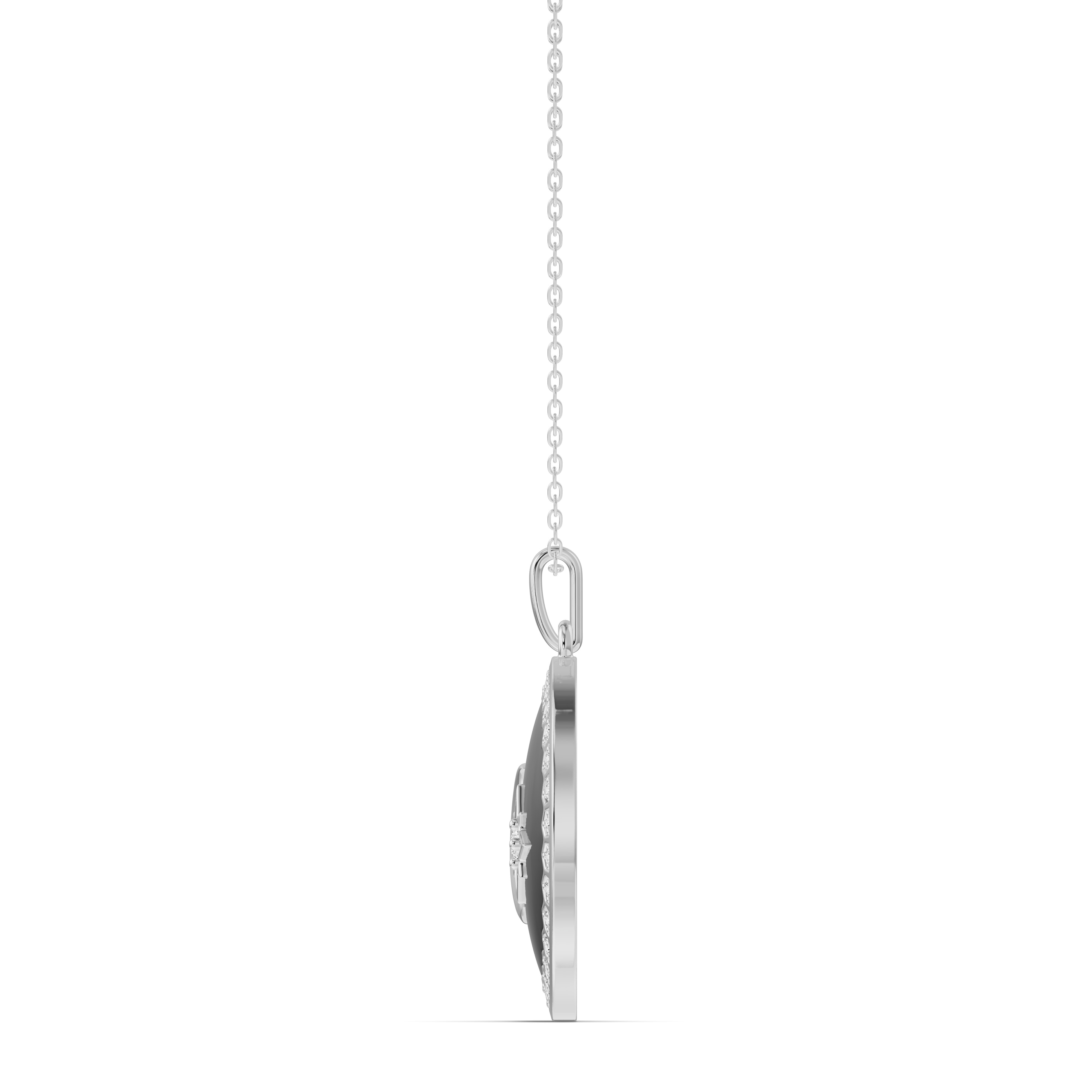 Astril Crest Diamond Medallion Pendant