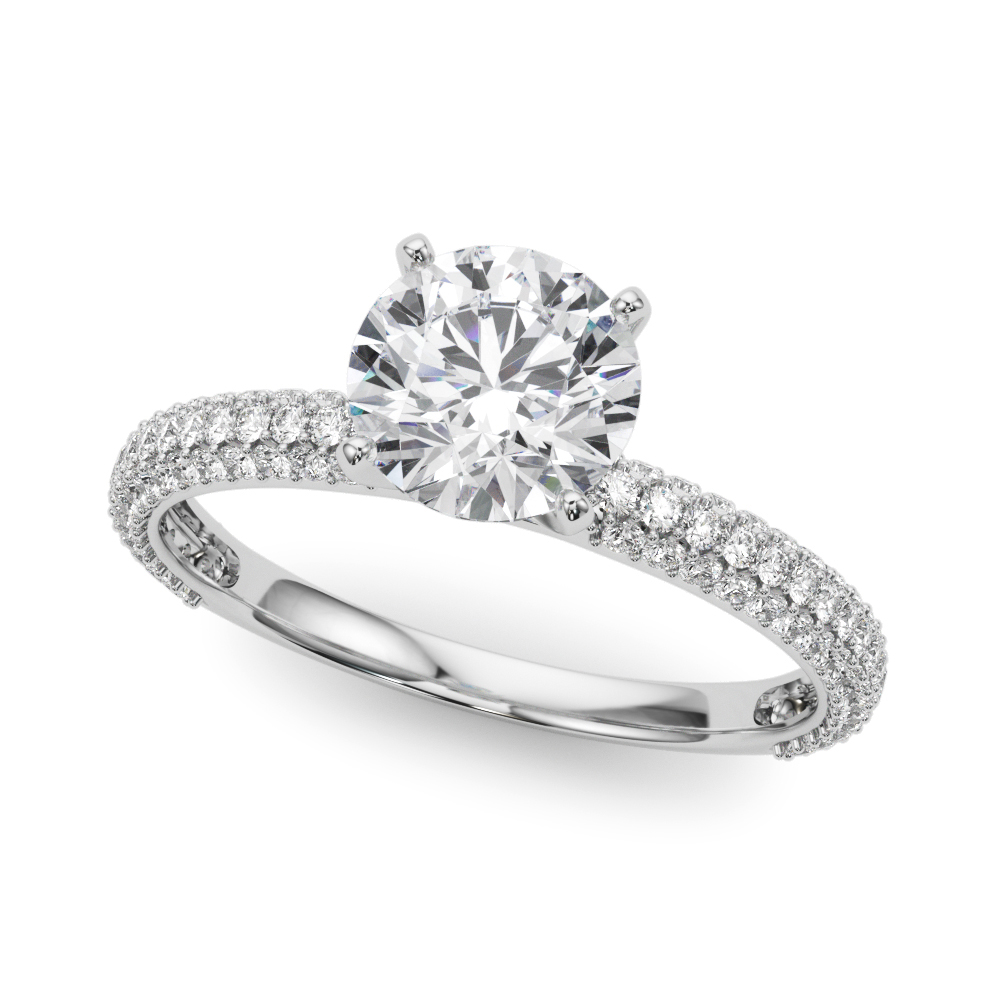 Harper Pave Diamond Encrusted Engagement Ring