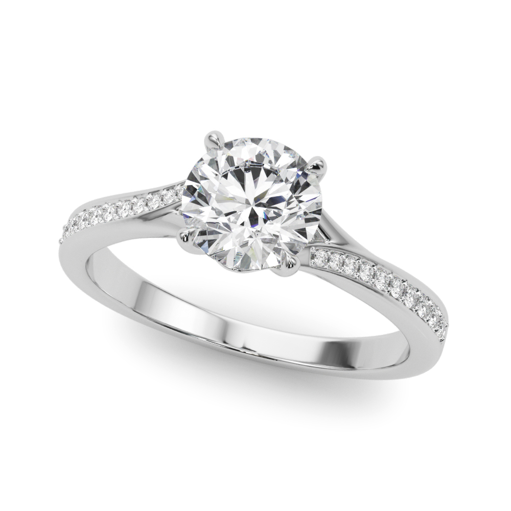 Havana Pave Bypass Engagement Ring