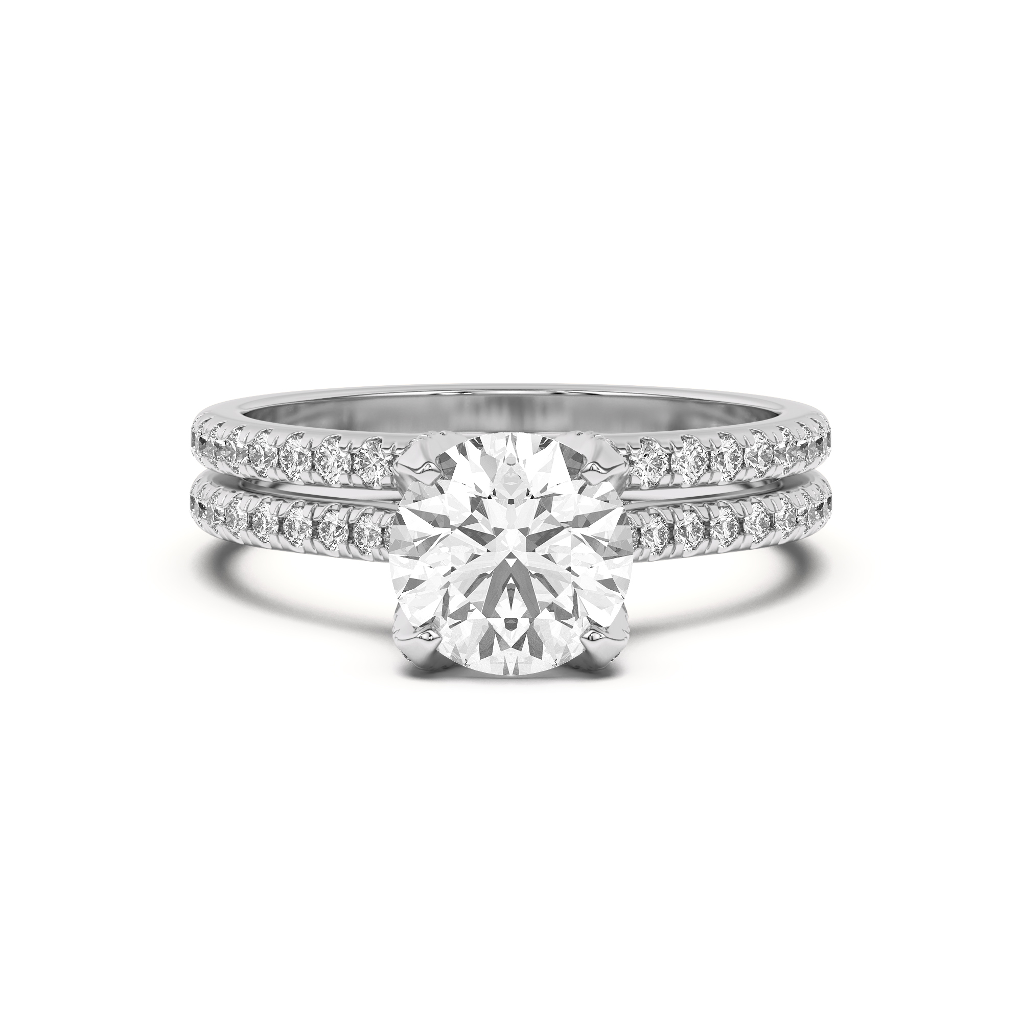Marian Classic Pave Band