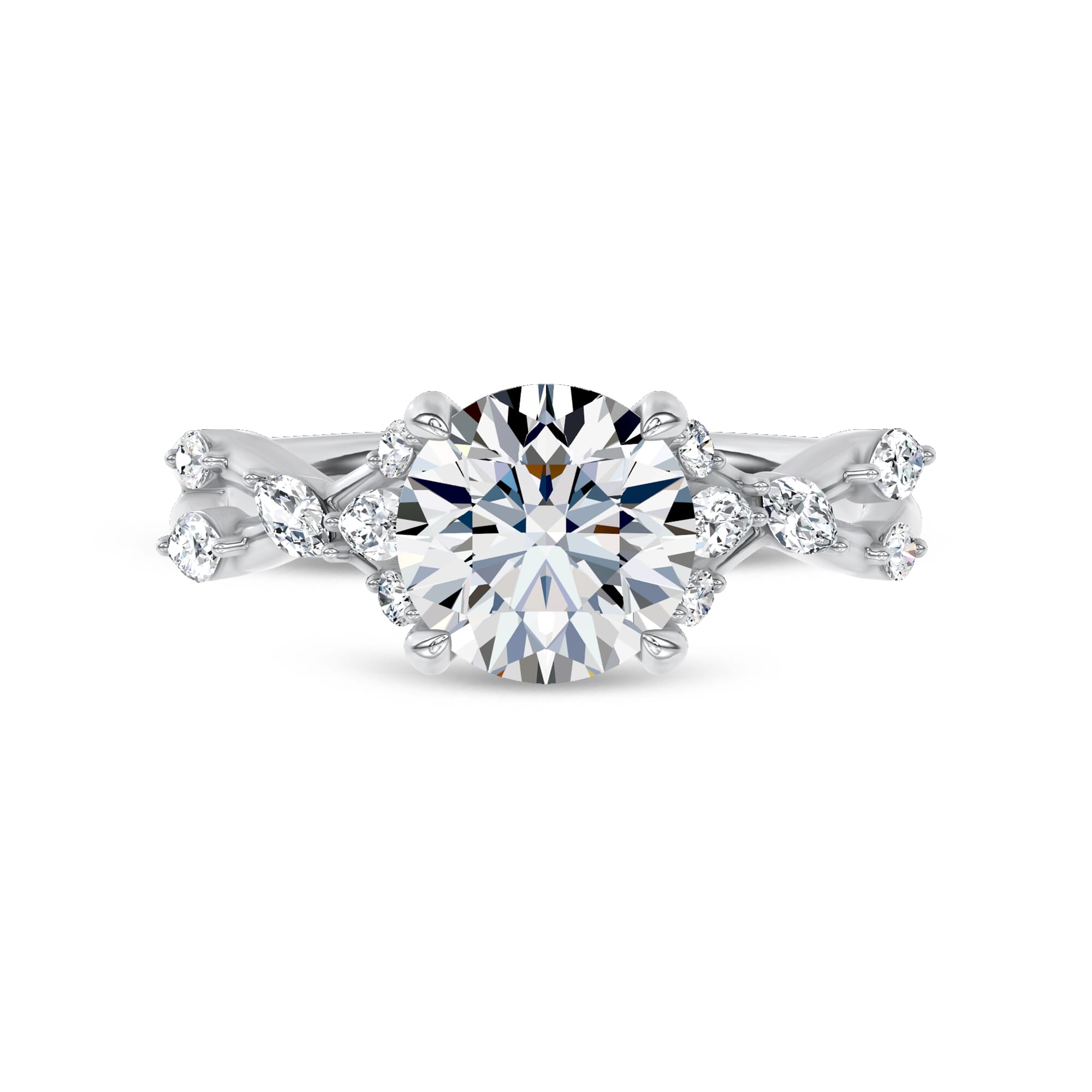 Jardin Valentina Mixed Shape Engagement Ring by Christian Siriano