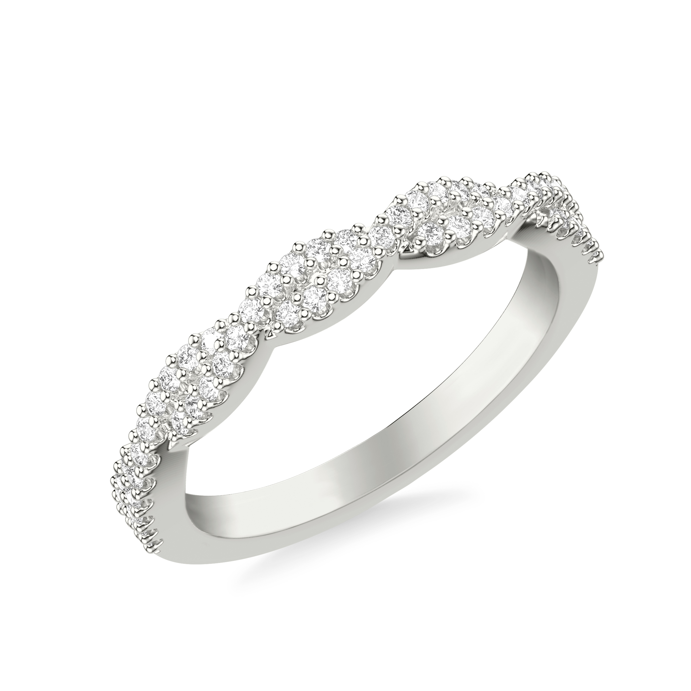 Presley Twist Pave Diamond Band