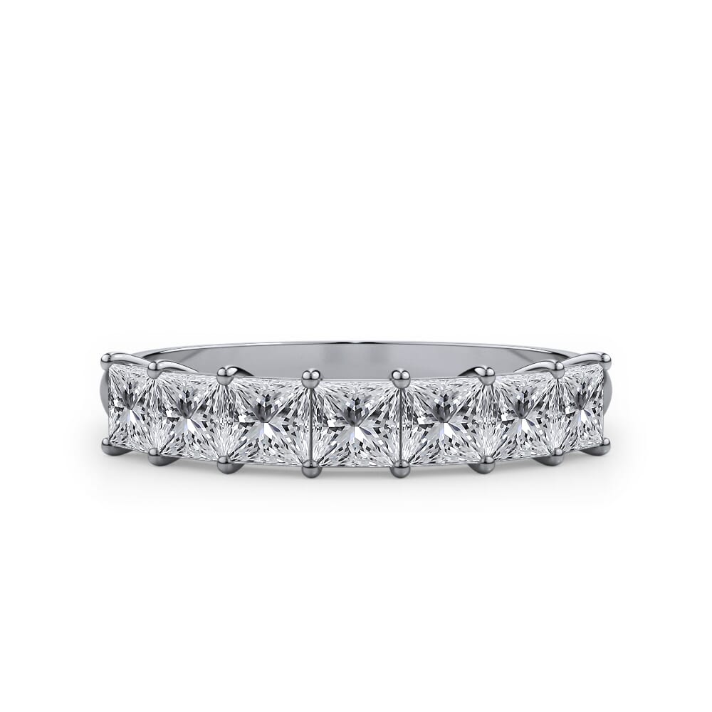Princess Cut Diamond 7 Stone Ring