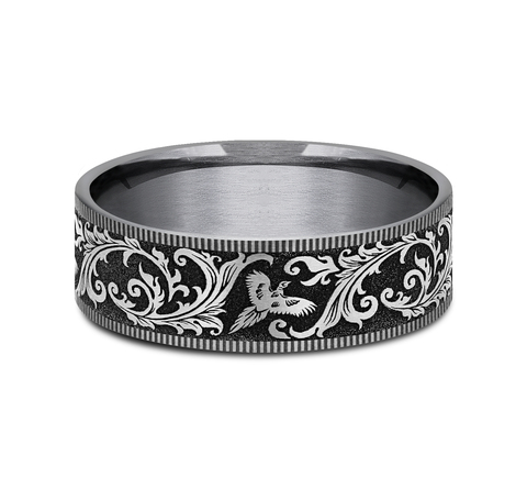 Midnight Pheasant Comfort-Fit Band (7.5mm)