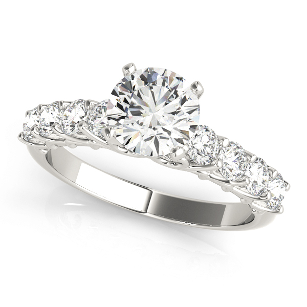 Aimee Single Row Diamond Engagement Ring