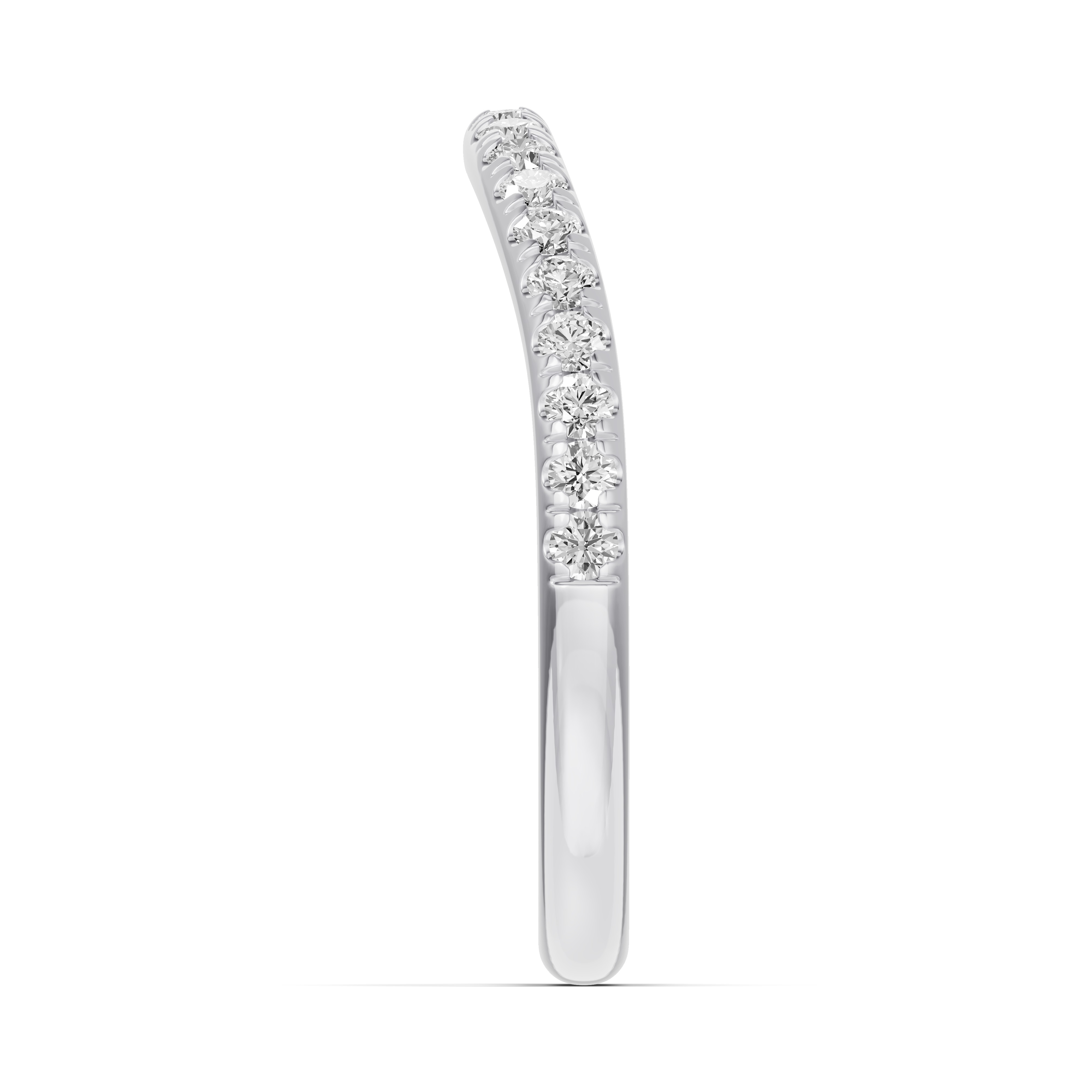 Classic Contoured Pave Lab Band