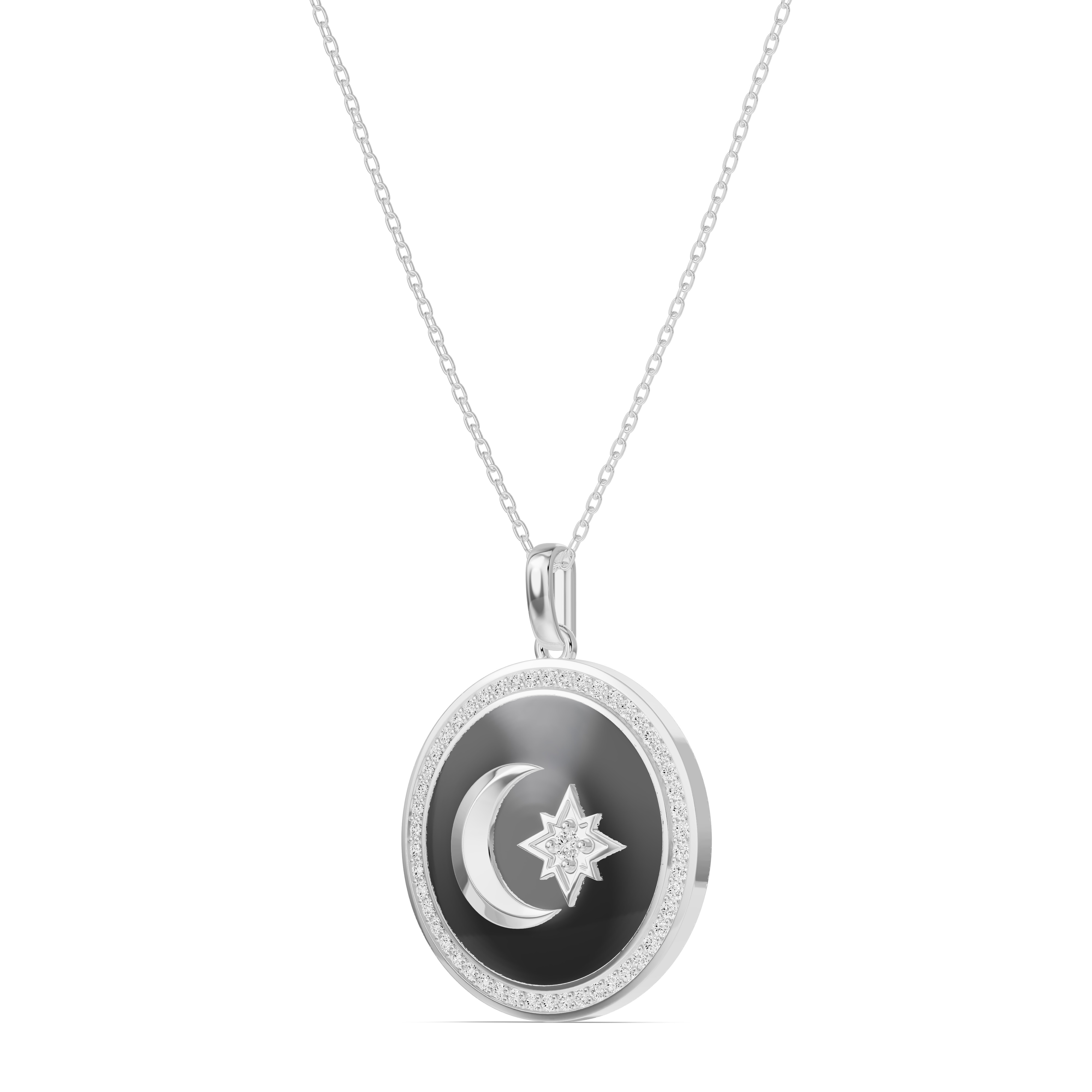 Astril Halo Diamond Medallion Pendant
