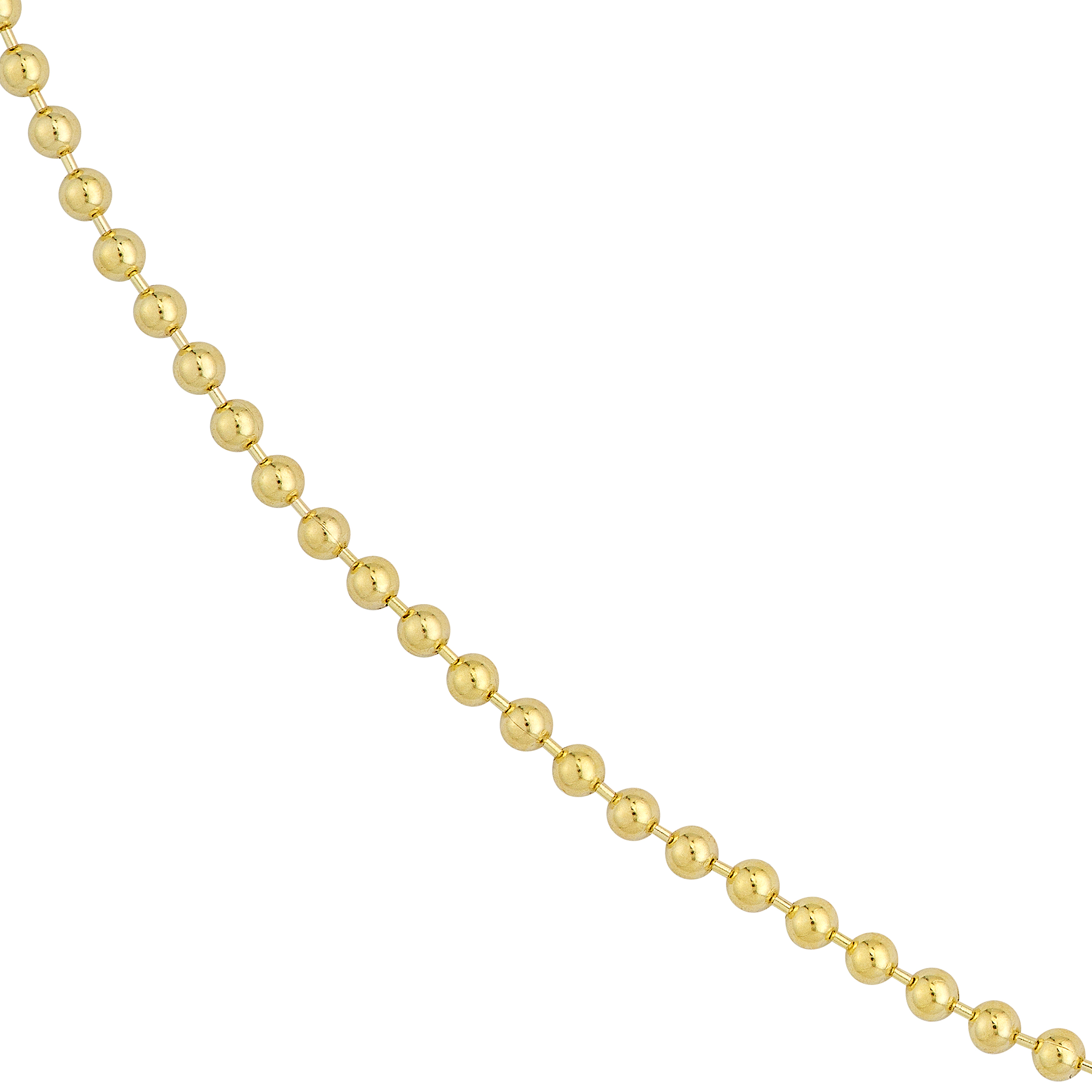 Ball Chain Gold Necklace (2.5mm)