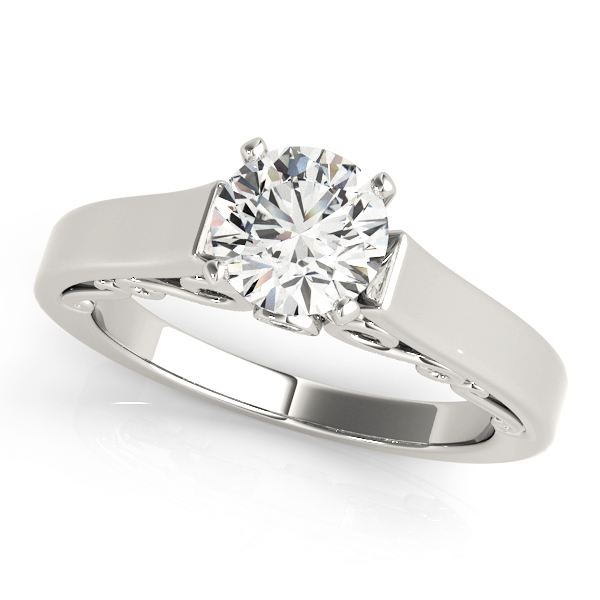 Cindy Solitaire Engagement Ring With Peek A Boo Diamonds