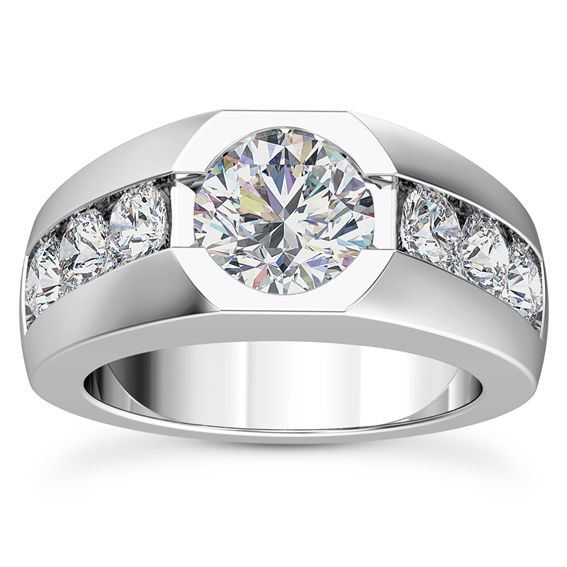 Ala Channel Set Diamond Engagement Ring