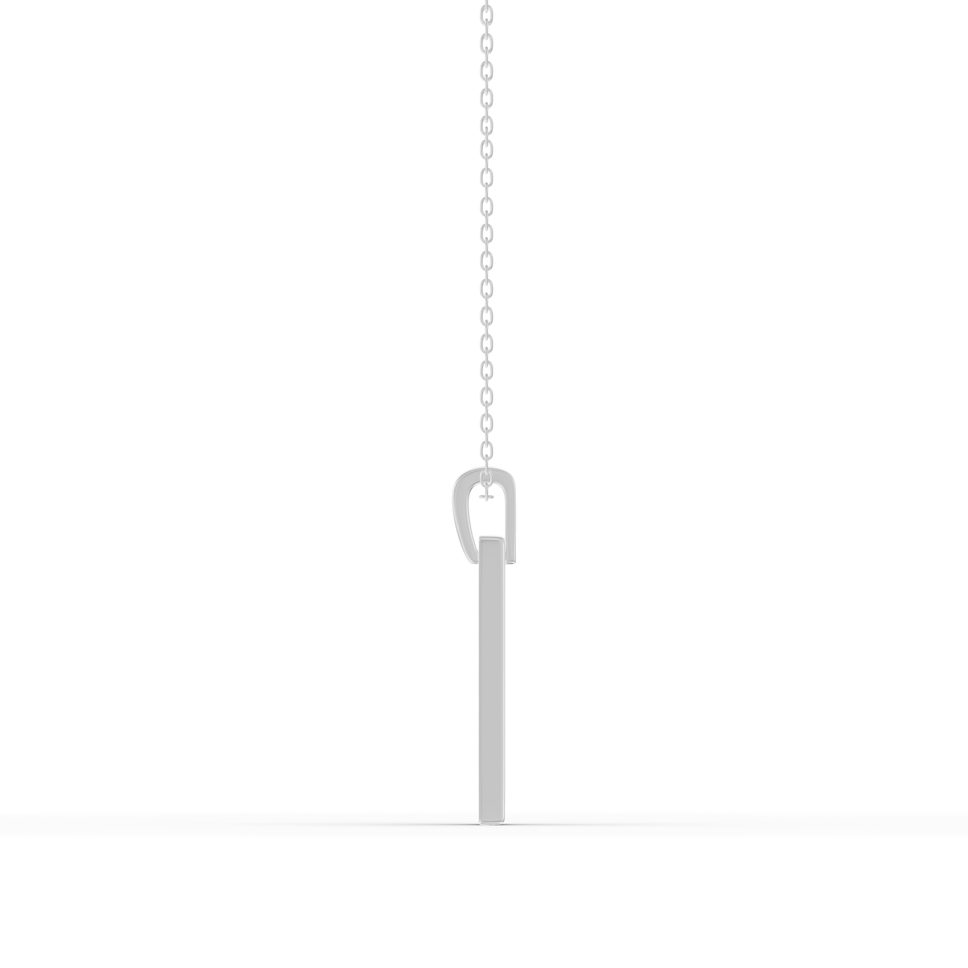 Shooting Star Tag Diamond Necklace
