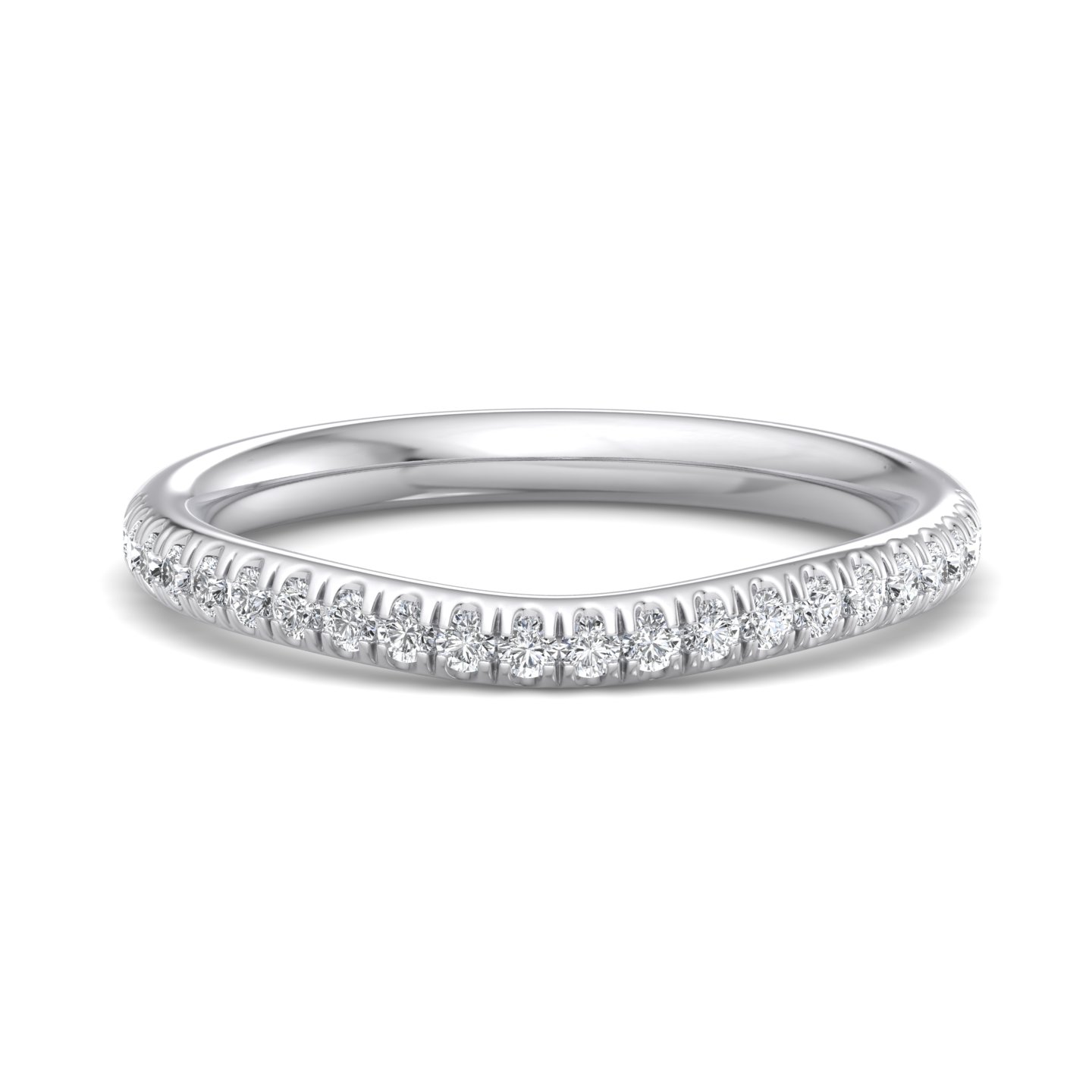 Ellis Curved Pave Band
