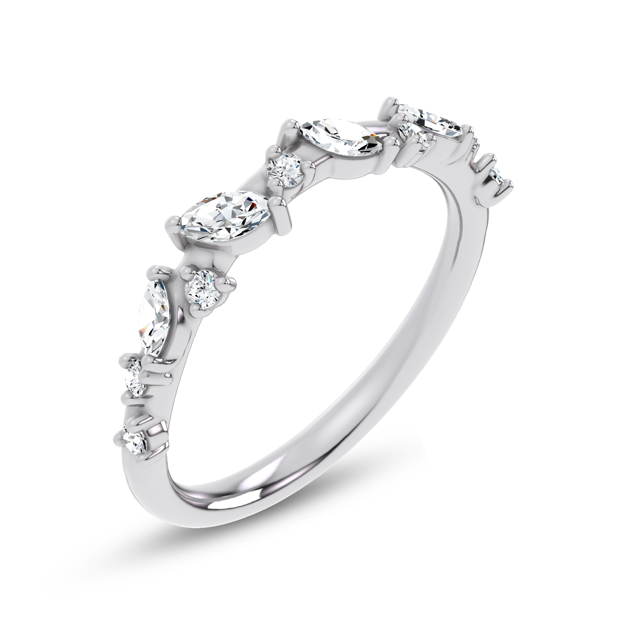 Hayley Scattered Diamond Band