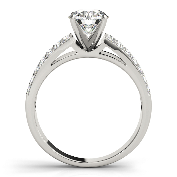 Selma 3 Row Pave Diamond Engagement Ring