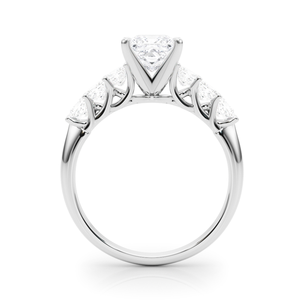 Evelynn Shared Prong Princess Cut Diamond Engagement Ring