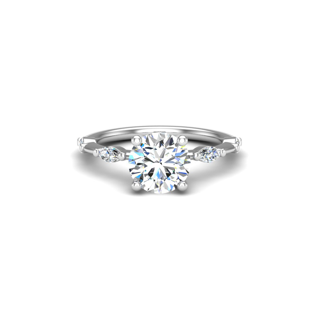 Navy Engagement Ring