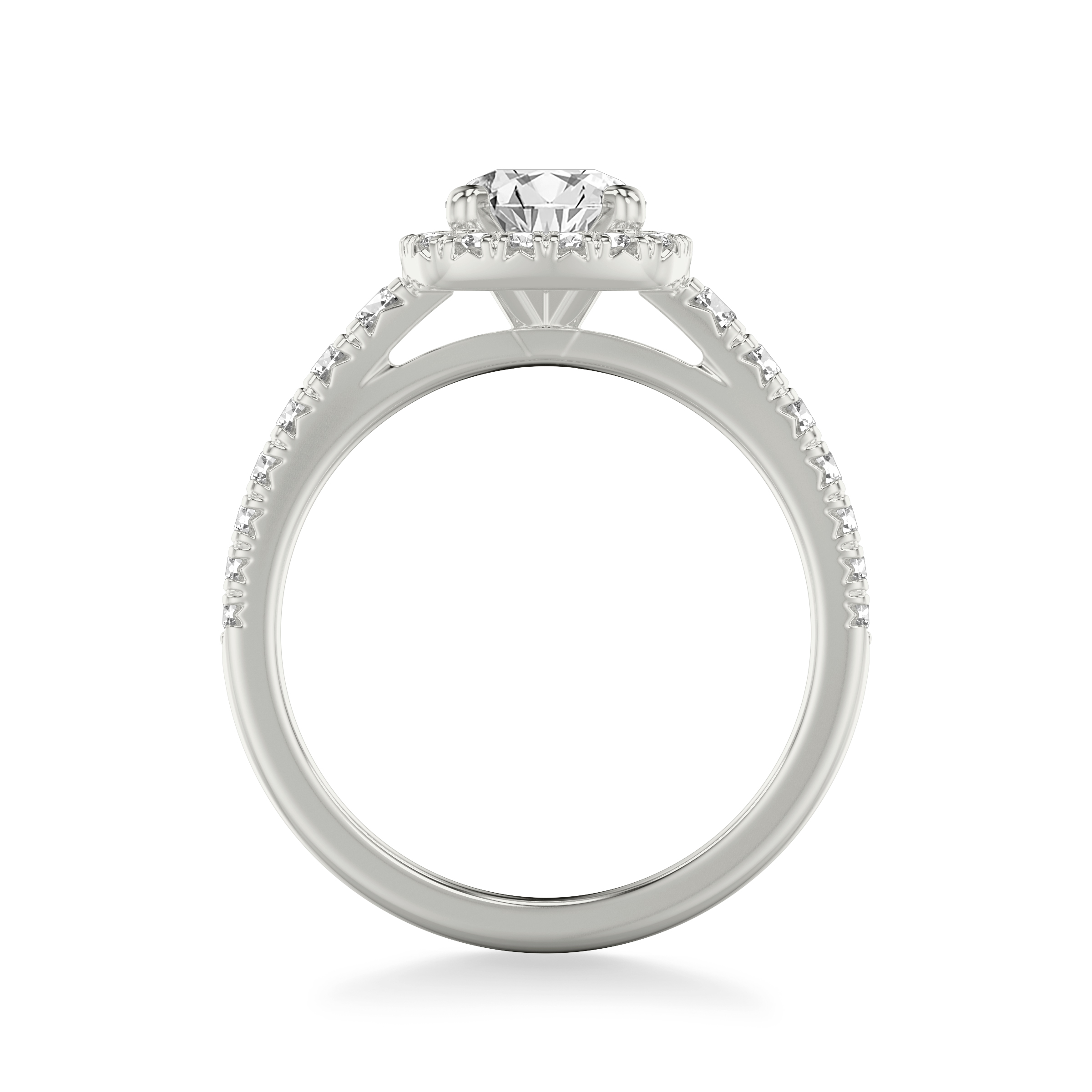 Raven Classic Halo Engagement Ring