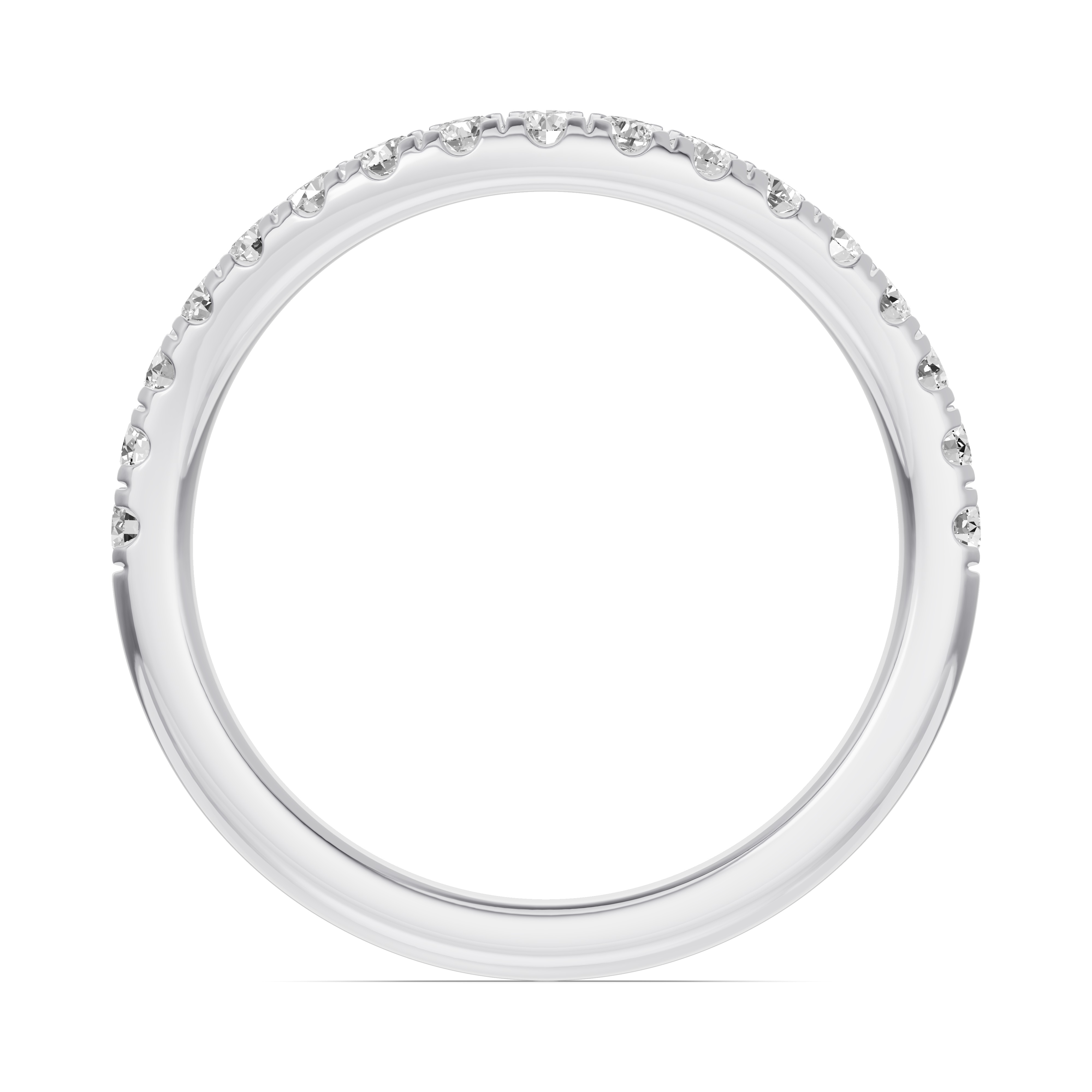 Classic Contoured Pave Lab Band (0.44 ct. tw.)