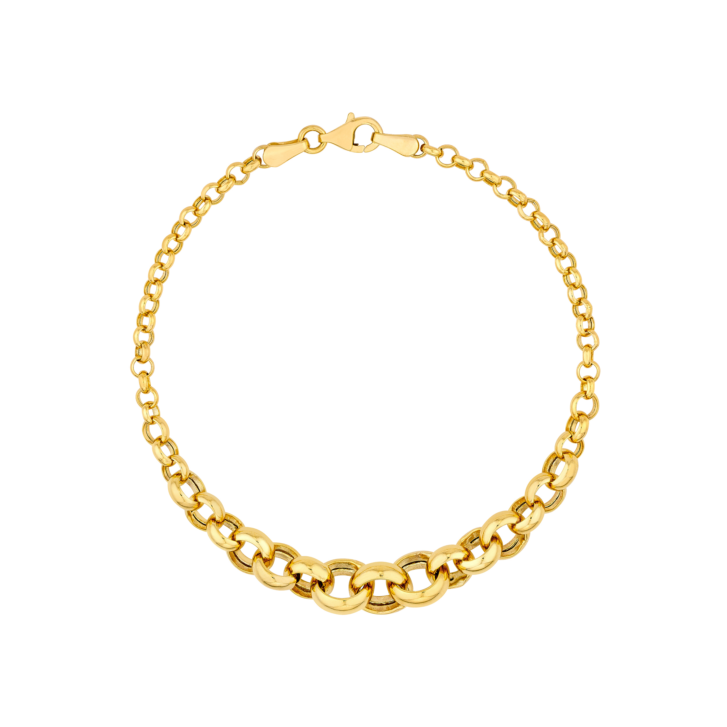 Graduated Rolo Link Bracelet