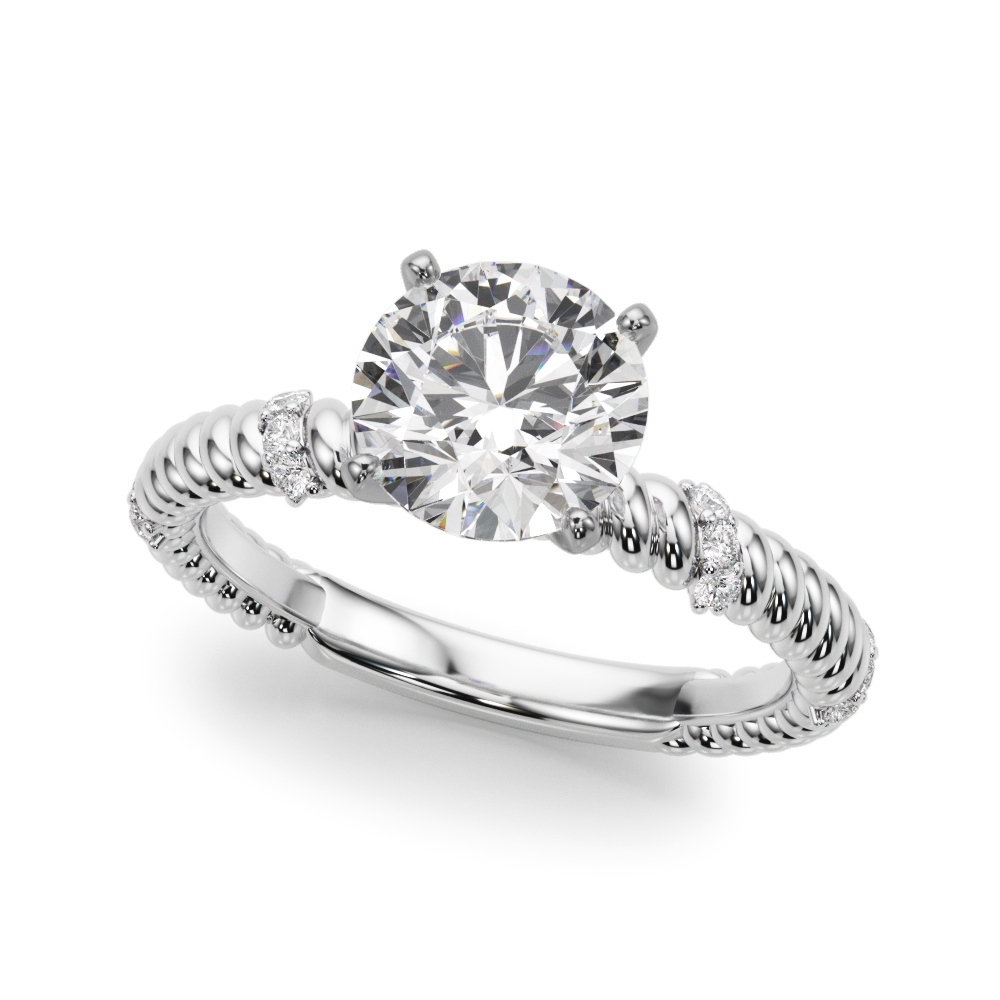 Claudette Rope And Diamond Engagement Ring