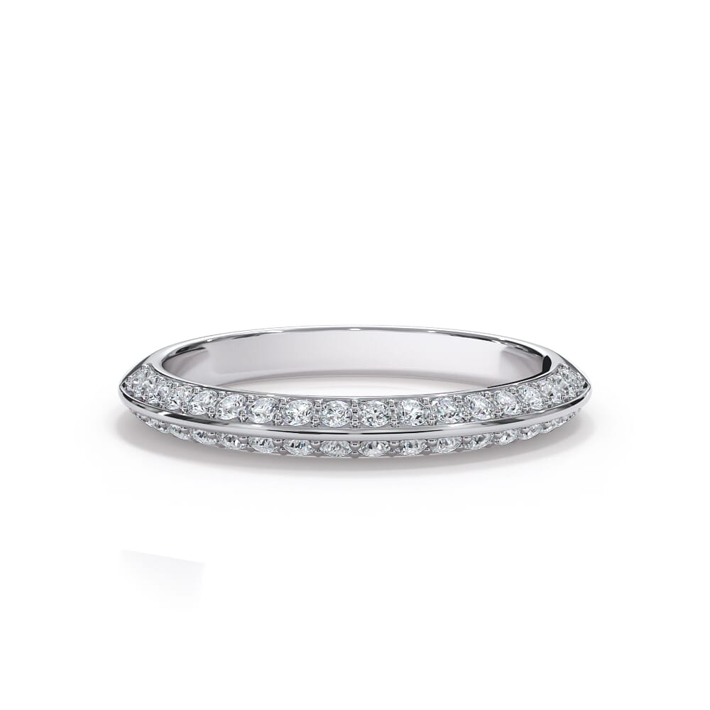 Bellora Knife-Edge Pave Band