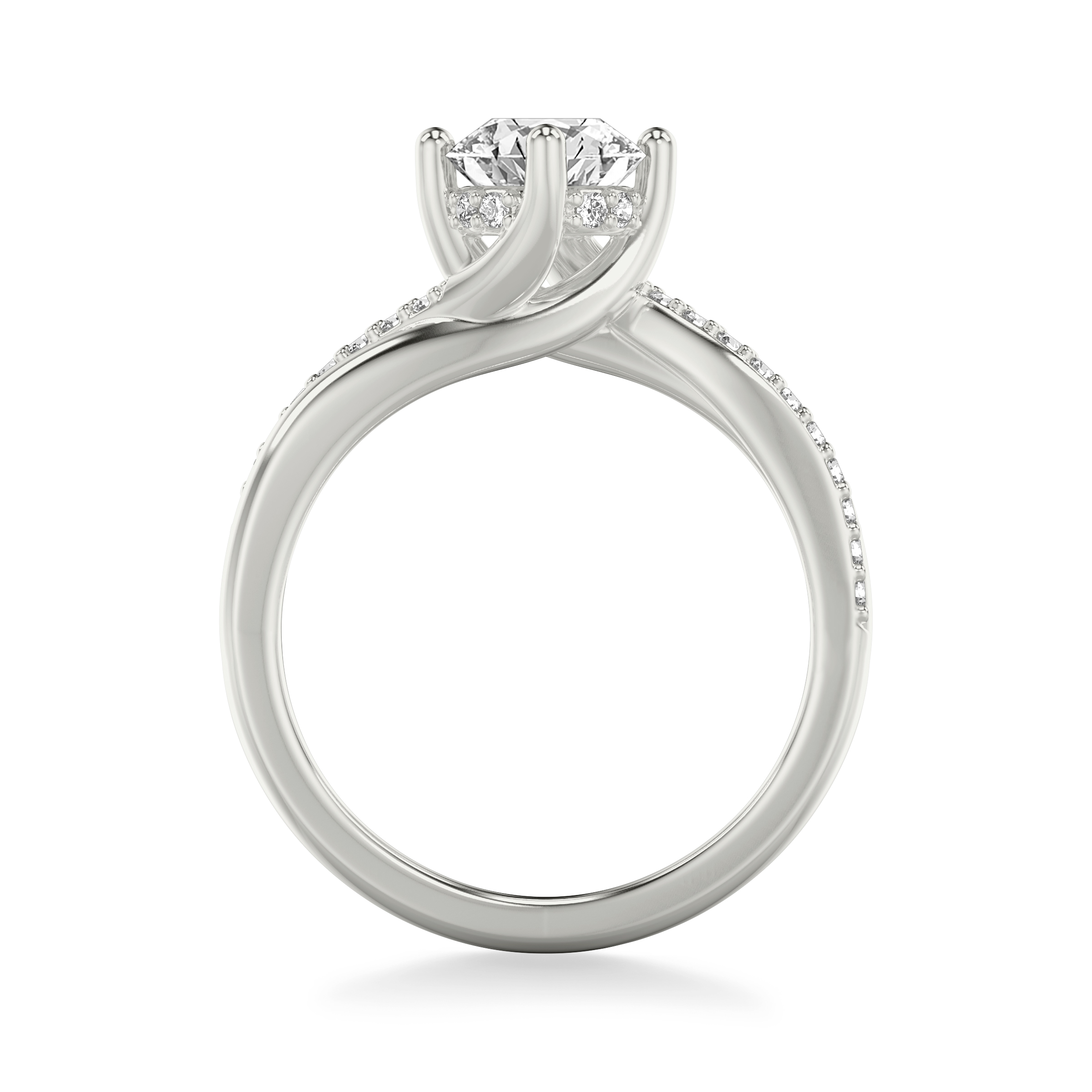 Celine Diamond Twist Engagement ring