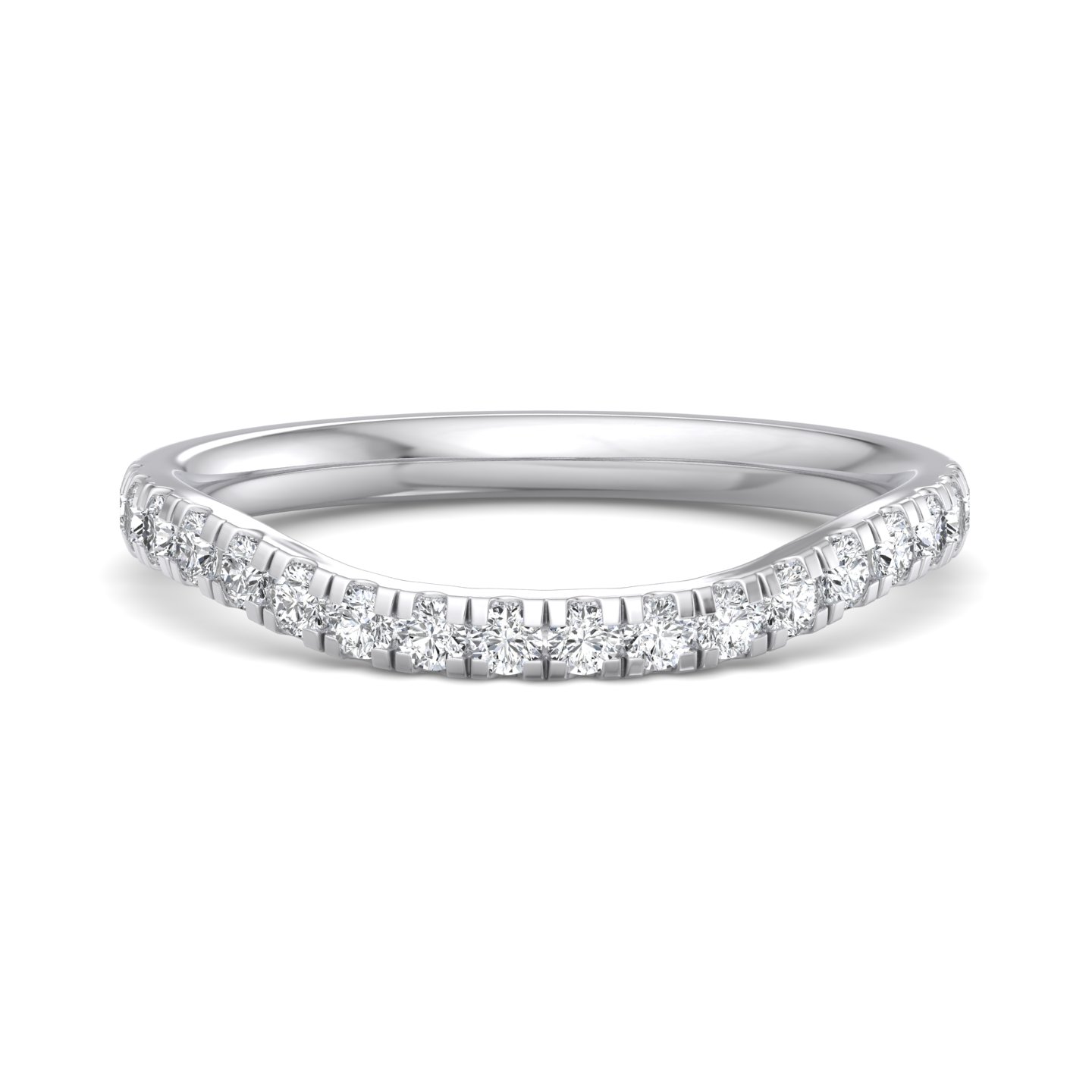 Abby Curved Pave Band